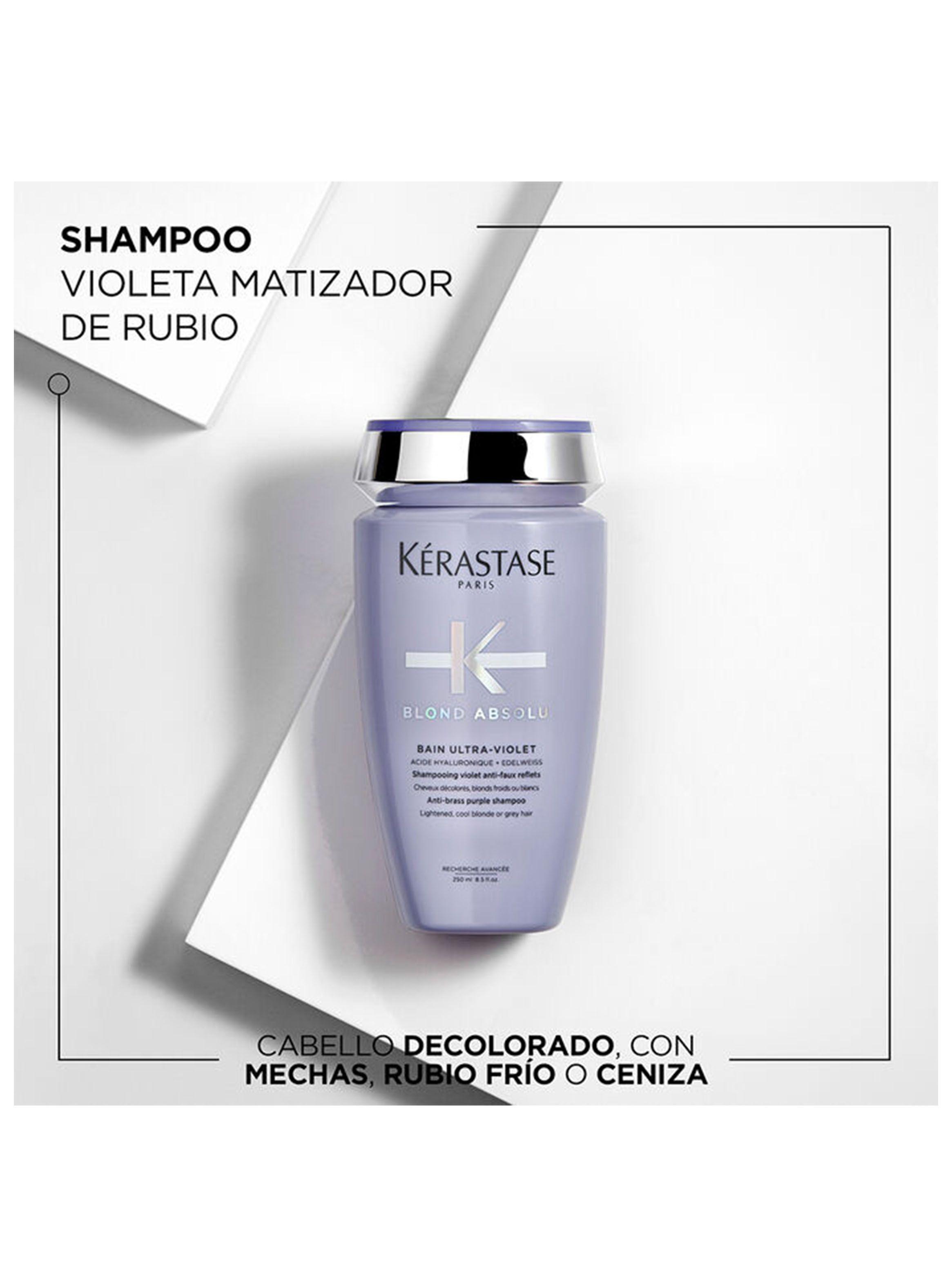 Set Reparación Cabello Rubio o Decolorado Blond Absolu Shampoo 250ml + Acondicionador 250ml + Protector térmico 150ml Kérastase-2