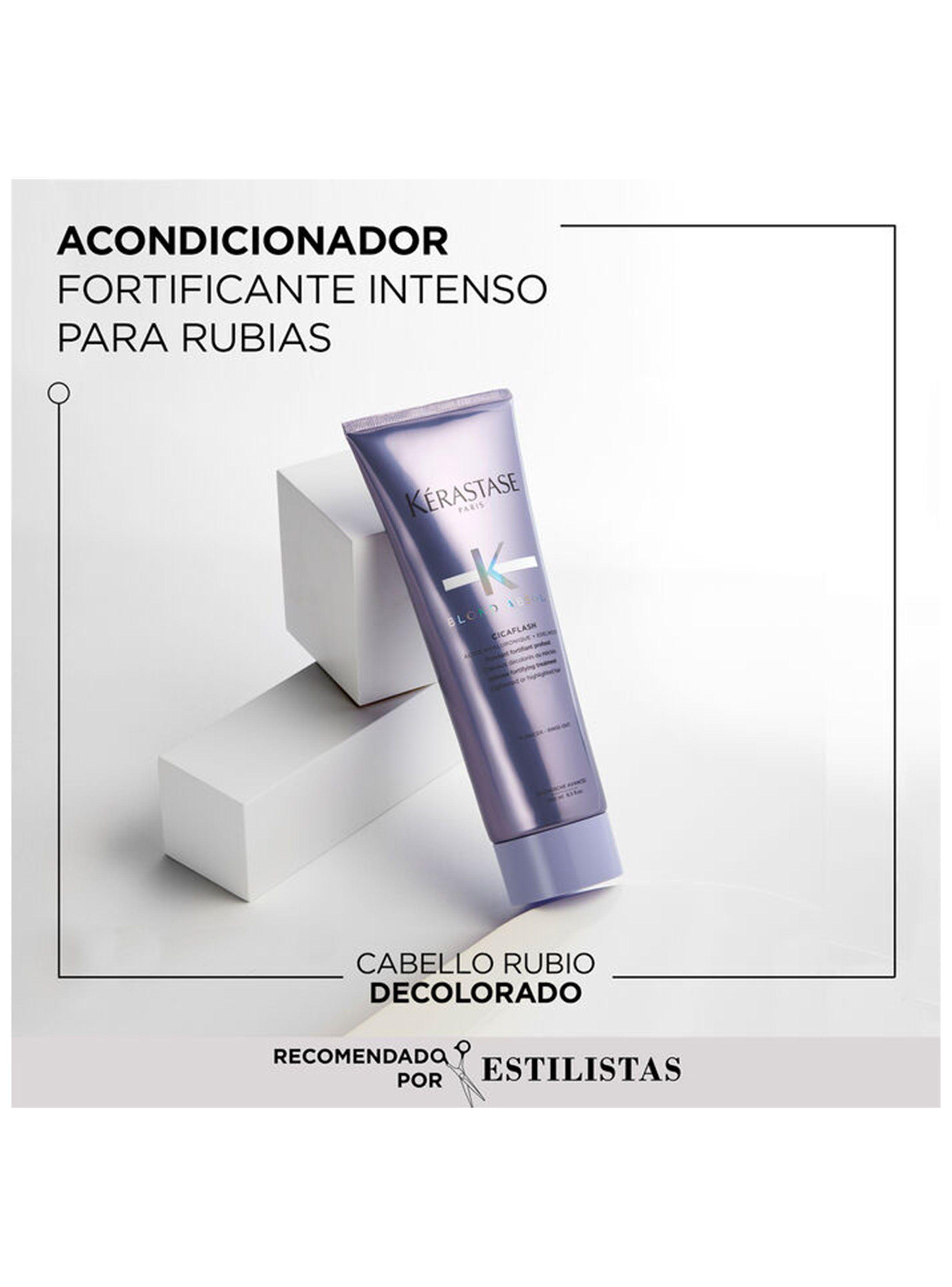Set Reparación Cabello Rubio o Decolorado Blond Absolu Shampoo 250ml + Acondicionador 250ml + Protector térmico 150ml Kérastase-4