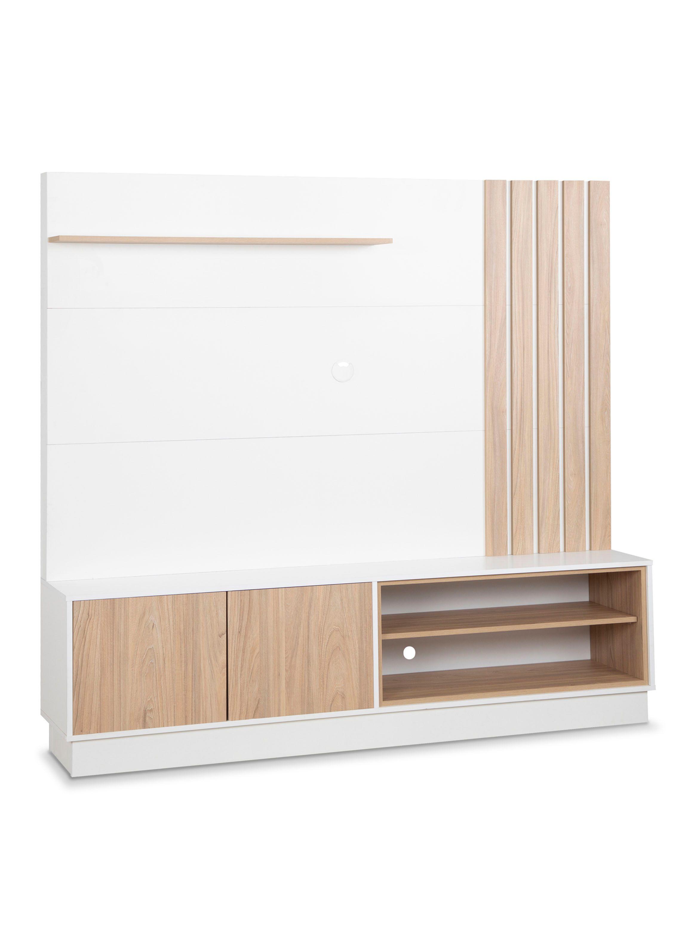 Home Tv 65" Kahlo Blanco-Nogal Africano-2