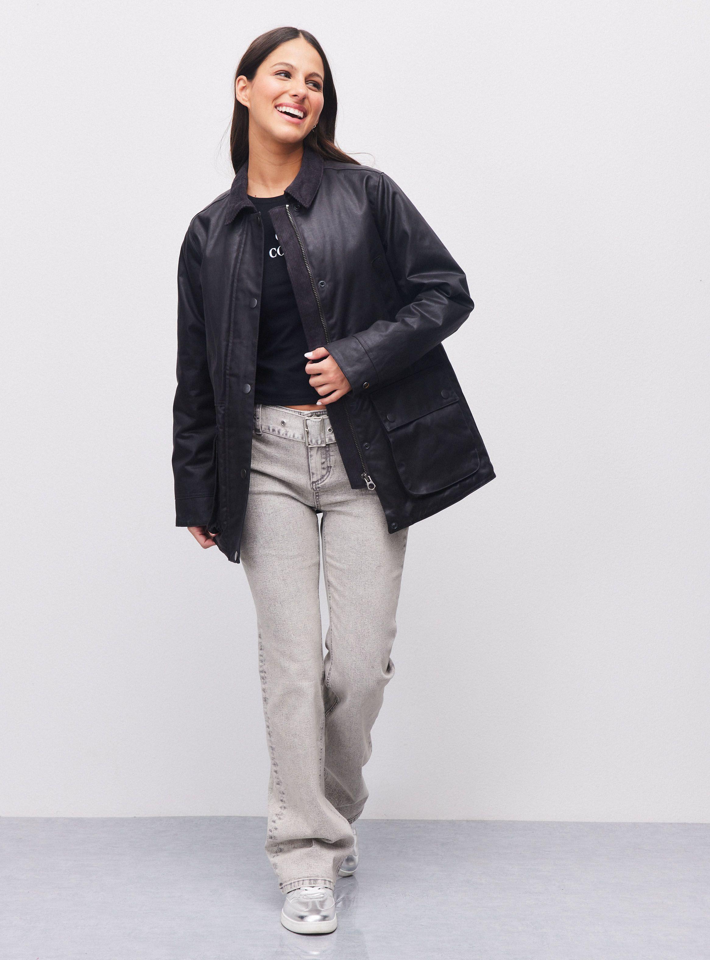 Chaqueta Efecto Engomado-4