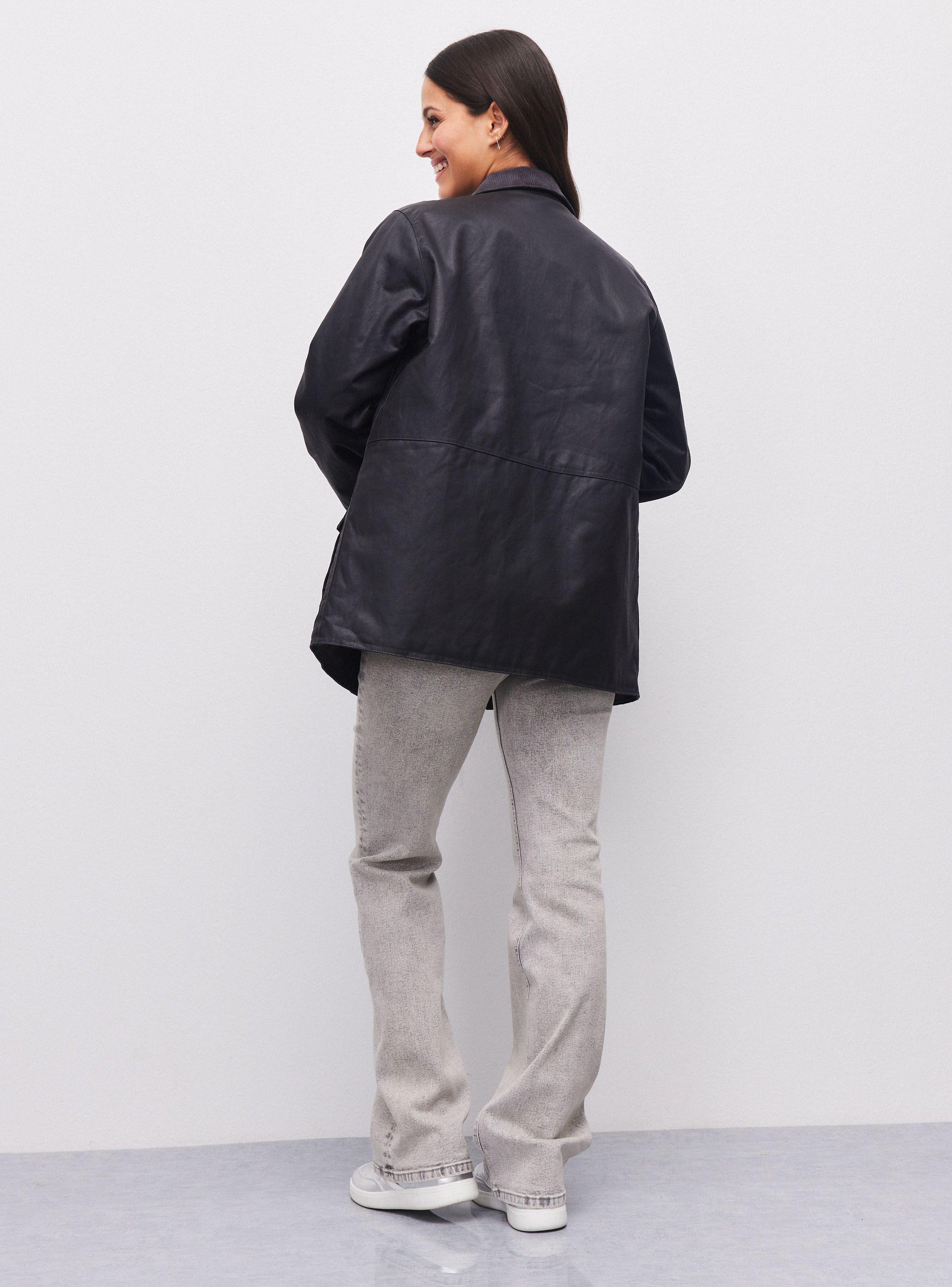 Chaqueta Efecto Engomado-5