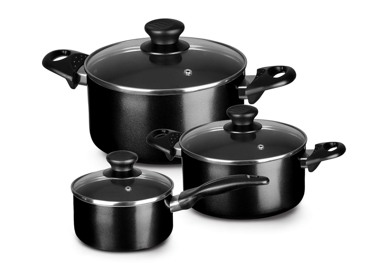 Batería de Cocina Acero Inoxidable 6 Piezas Hogar Design-0