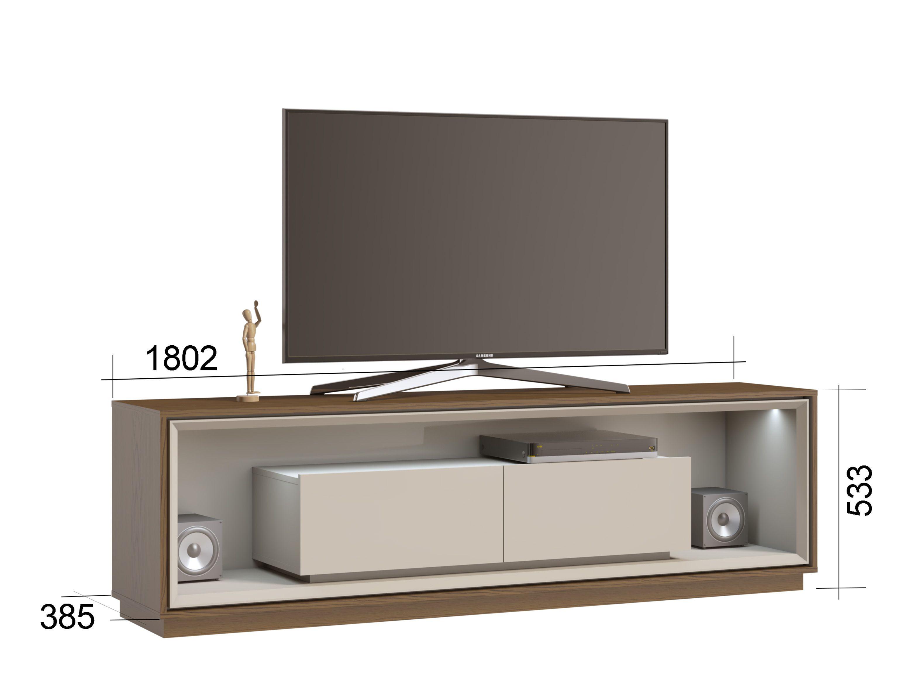 Rack Altavisión TV 60" Ópera Off White-1