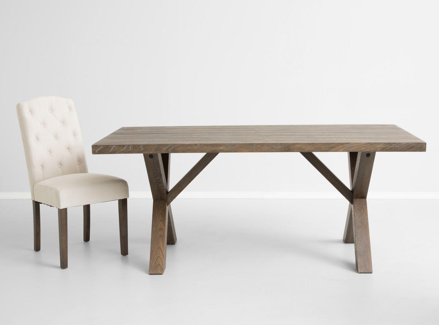 Juego de Comedor Cruzeta Madera + 6 Sillas-2