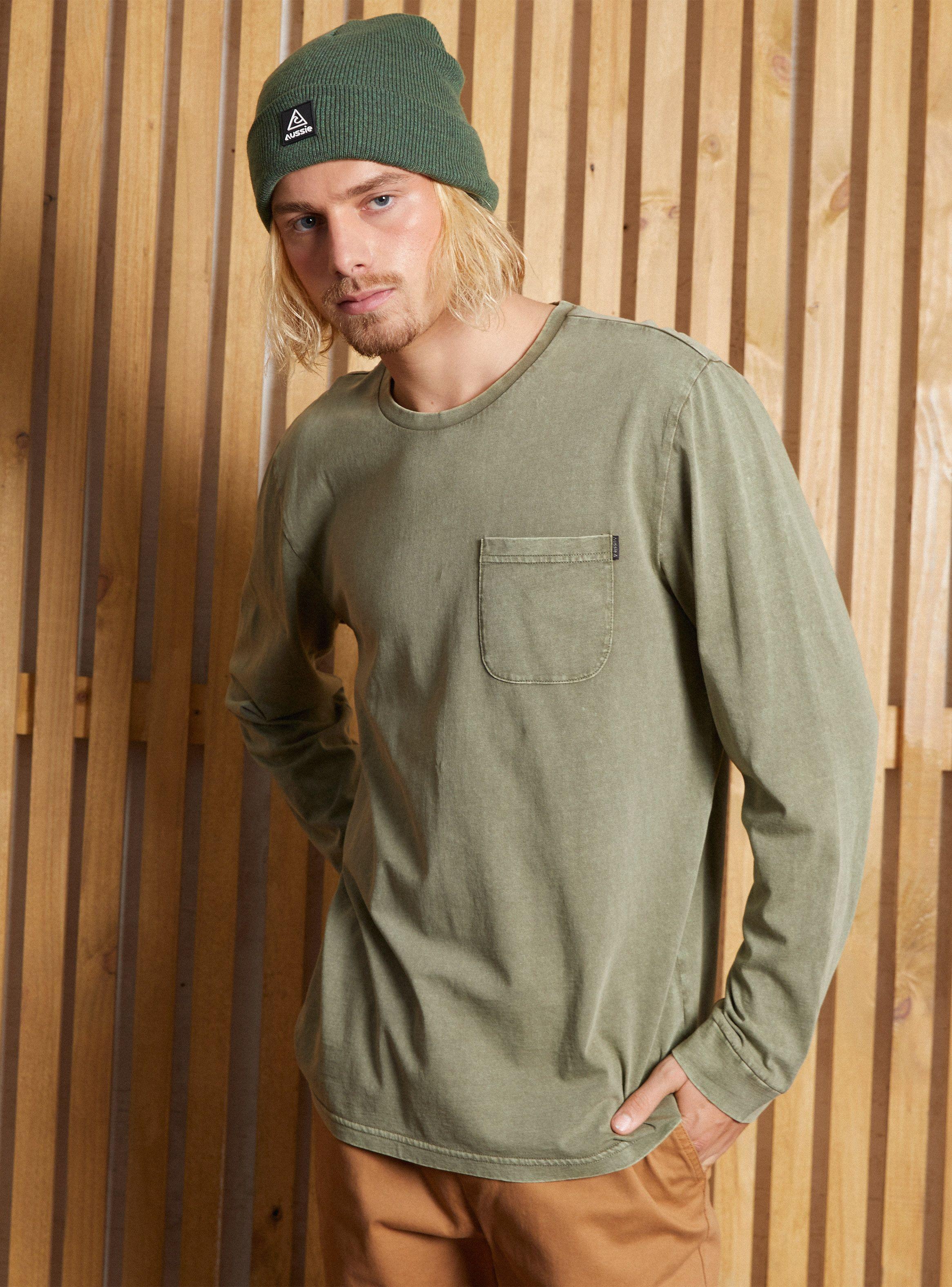 Polera Lavado Acid Wash Bolsillo-0