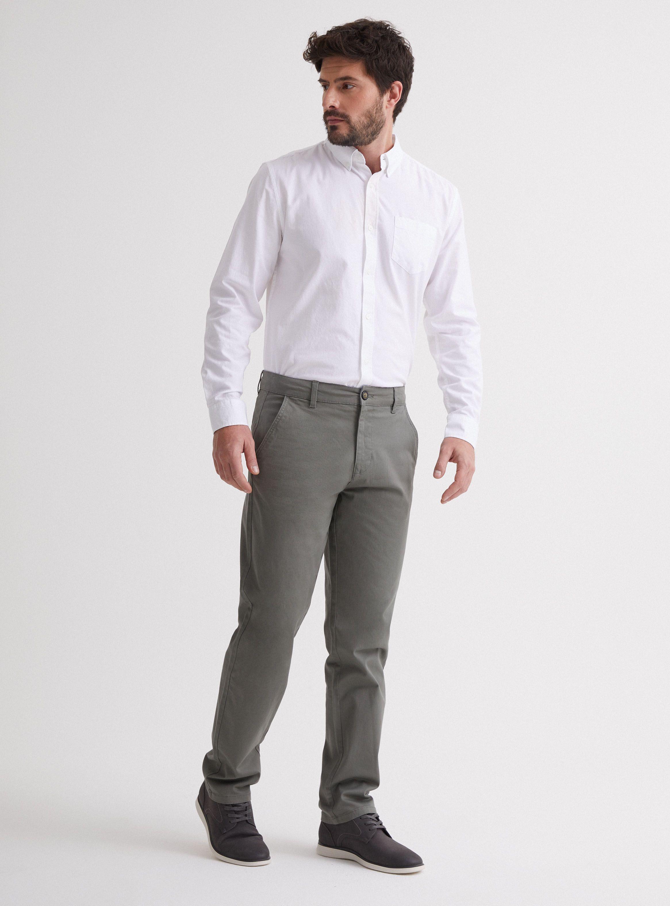 Camisa de Vestir Manga Larga Semi Oxford Lisa-4