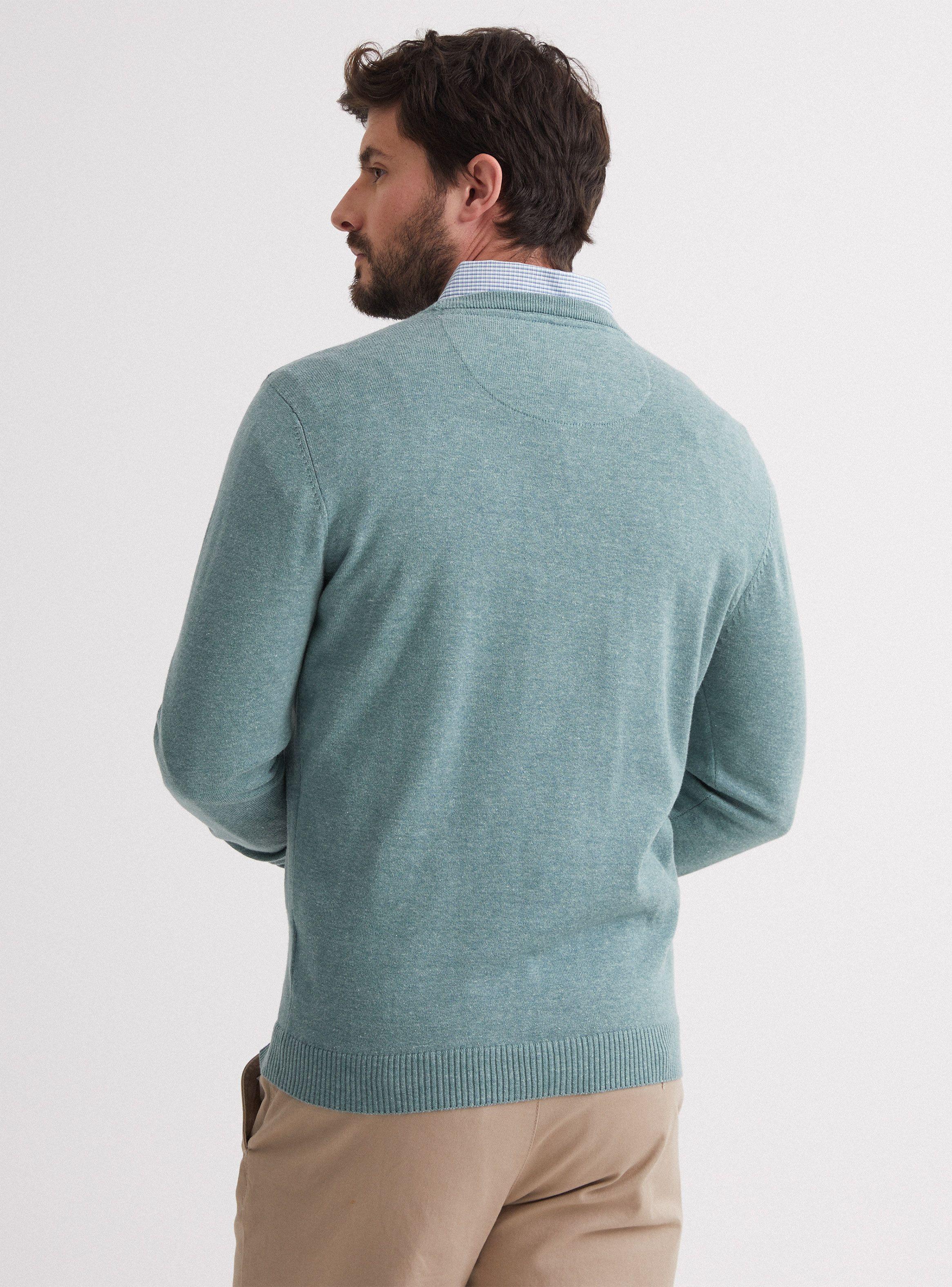 Sweater Cuello Redondo Colores Moda-1