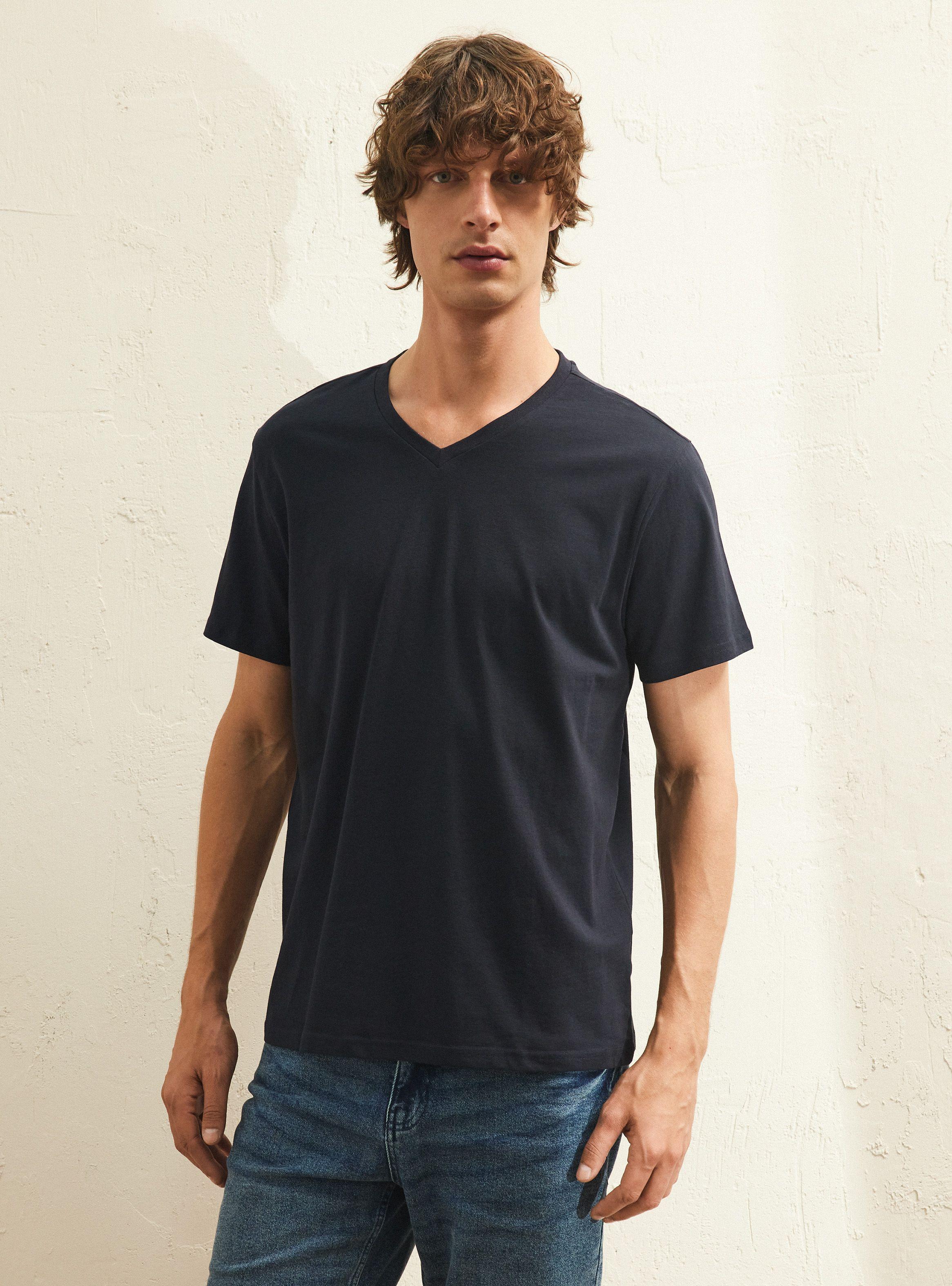 Polera Corte Cuello V-0