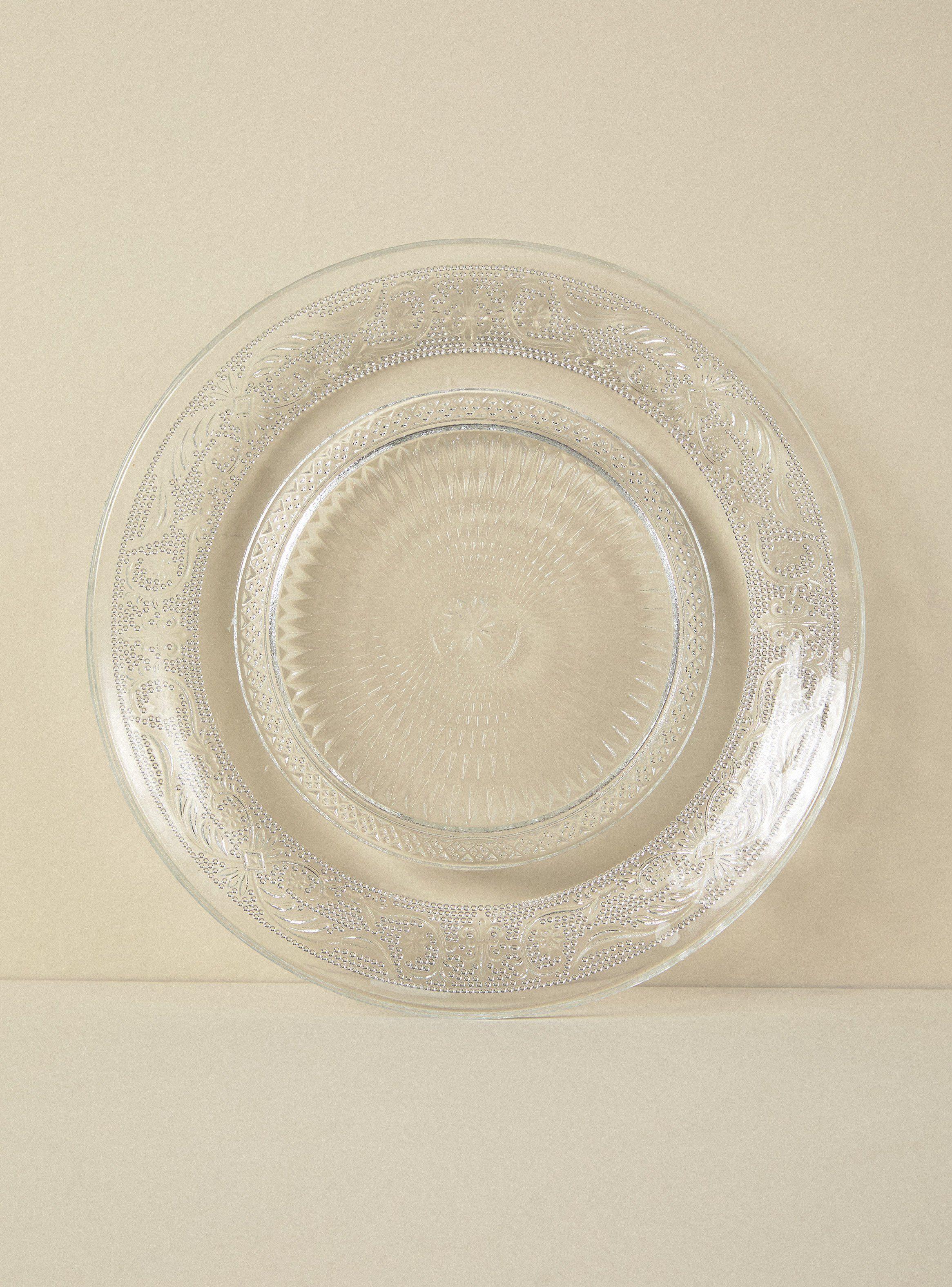 Set 4 Platos 20 cm Clear-1