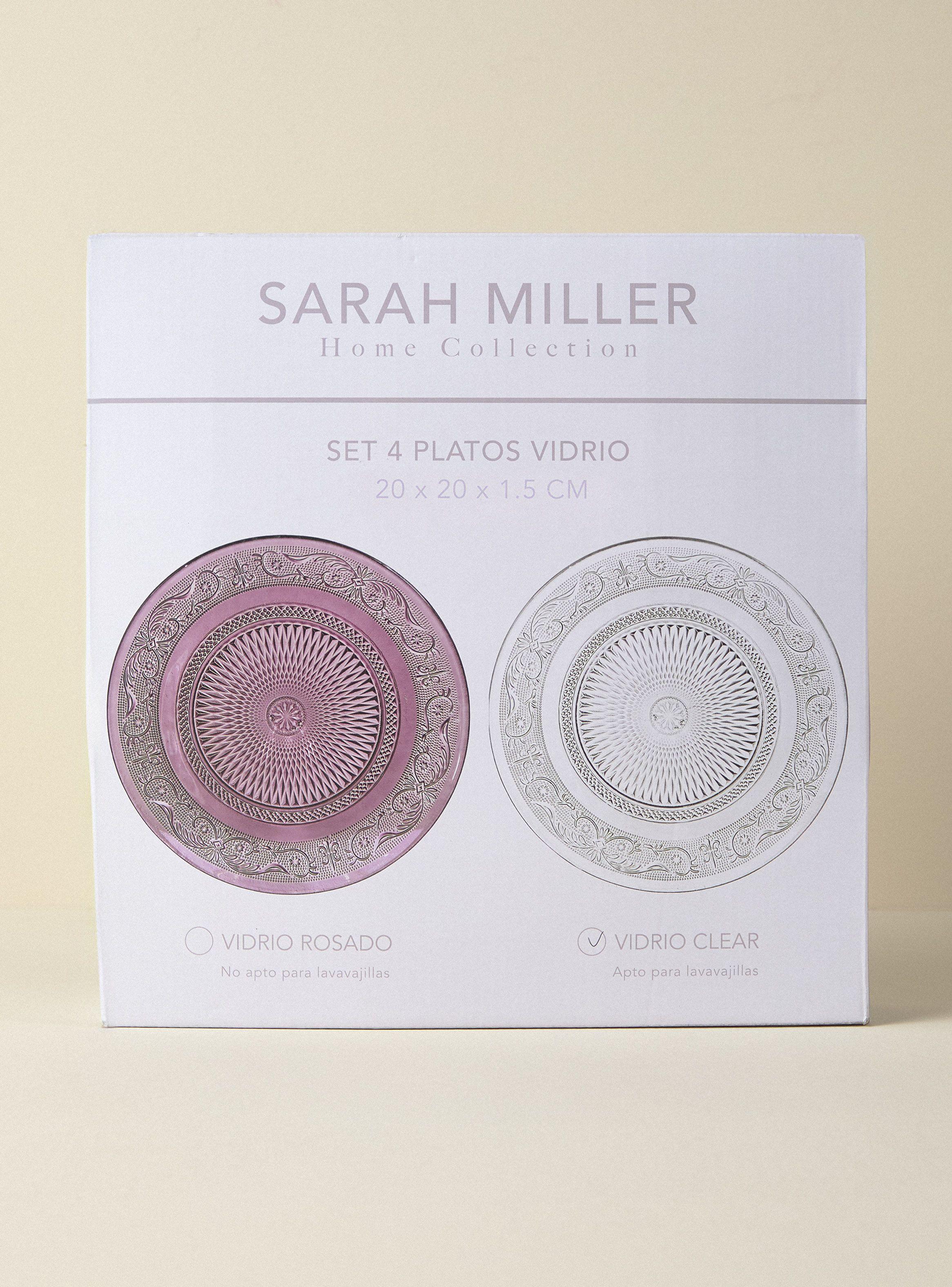 Set 4 Platos 20 cm Clear-3