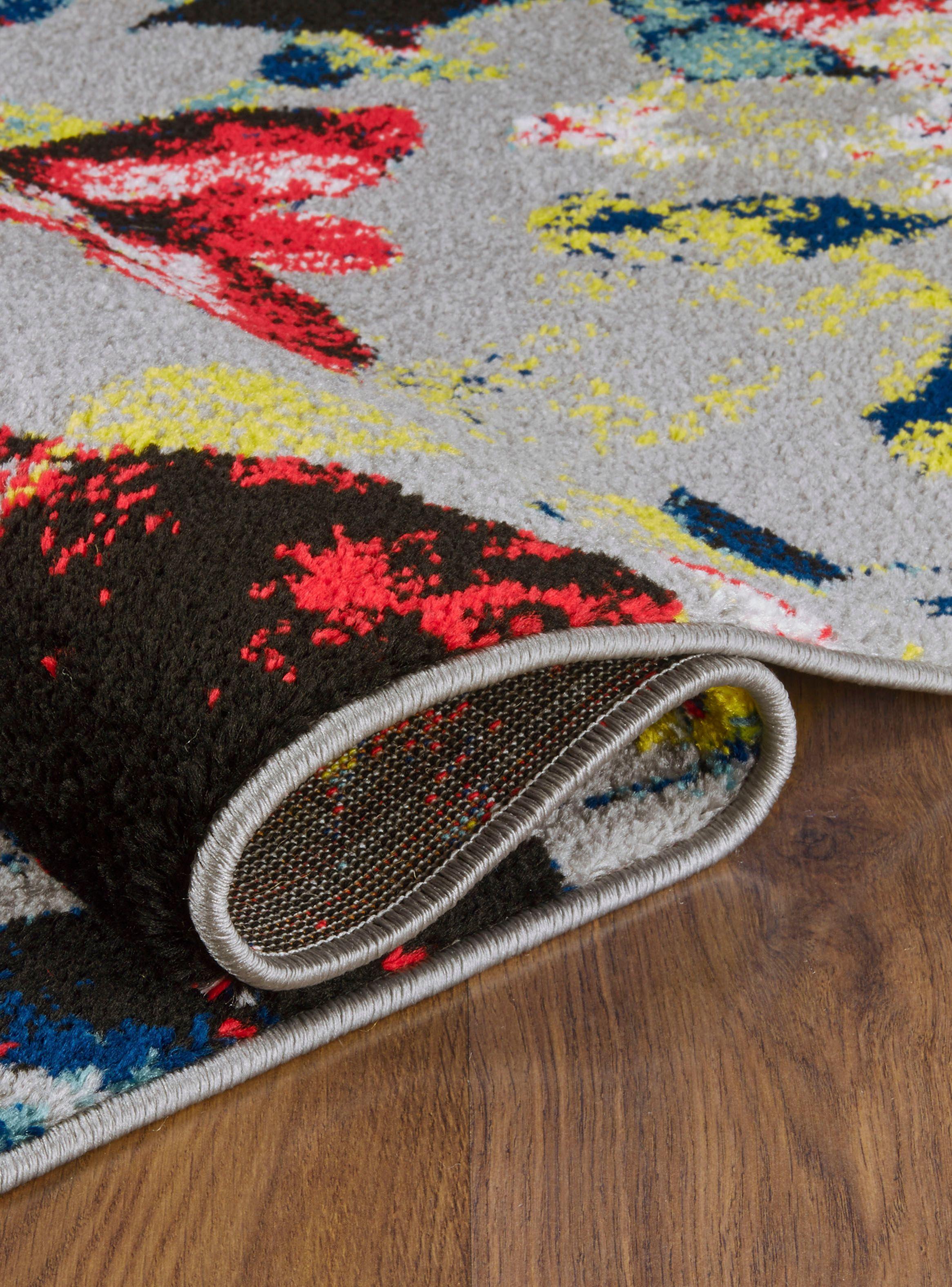 Alfombra Florida 160 x 210 cm Gris-1