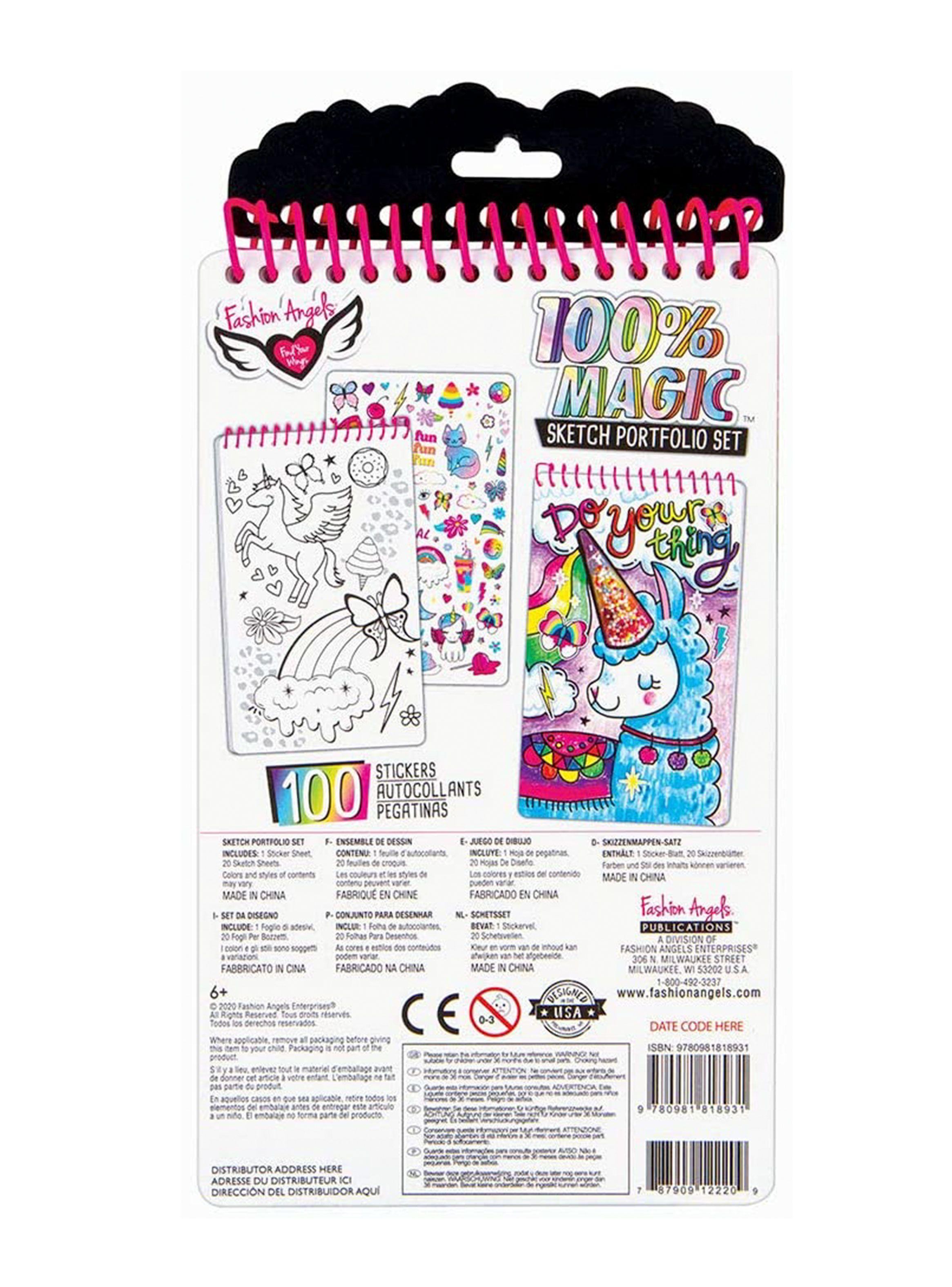 Portafolio Compacto Fantasía de Unicornios Fashion Angels-1