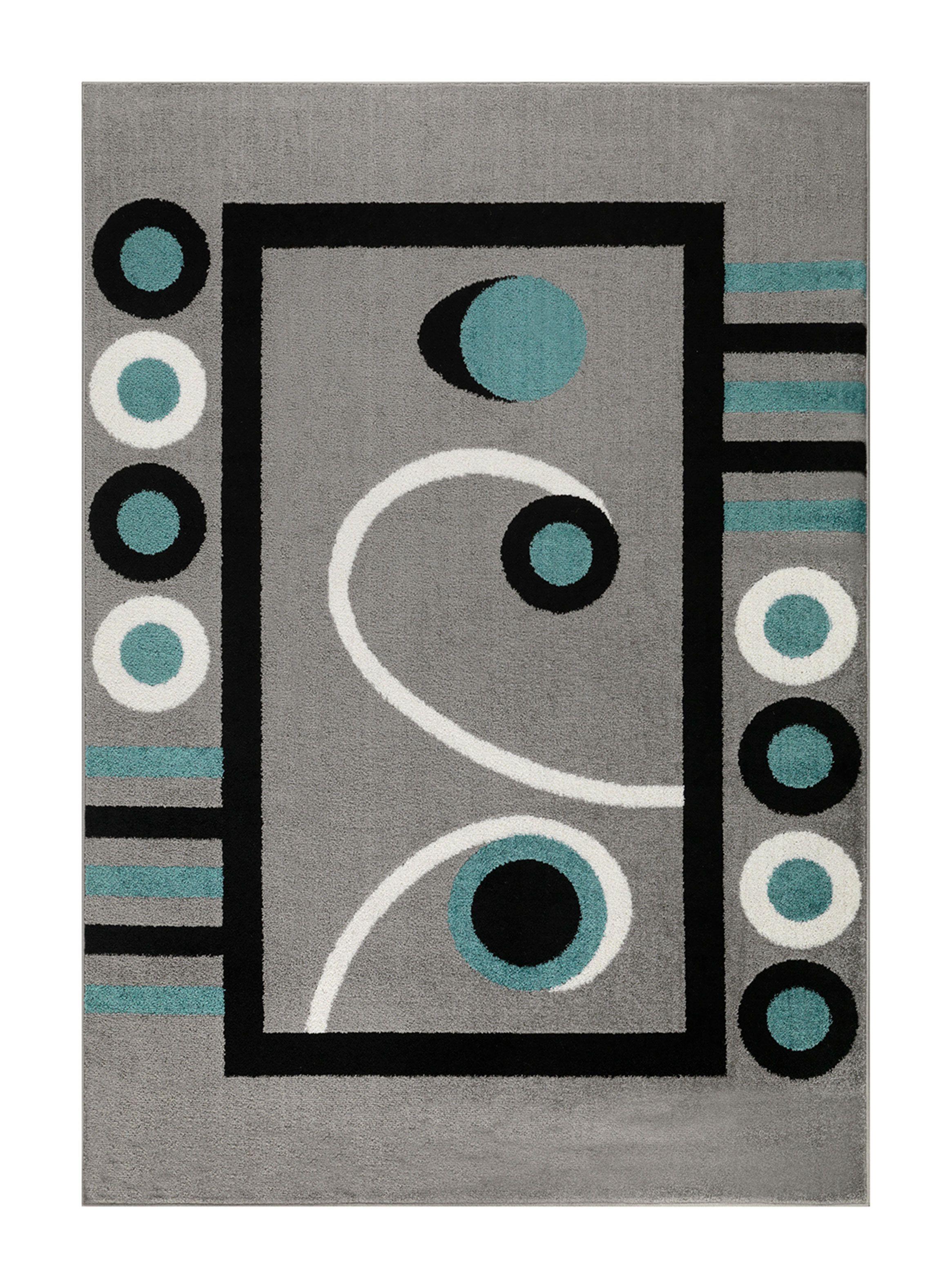 Alfombra Florida 240x305 cm Azul Geométrico-0