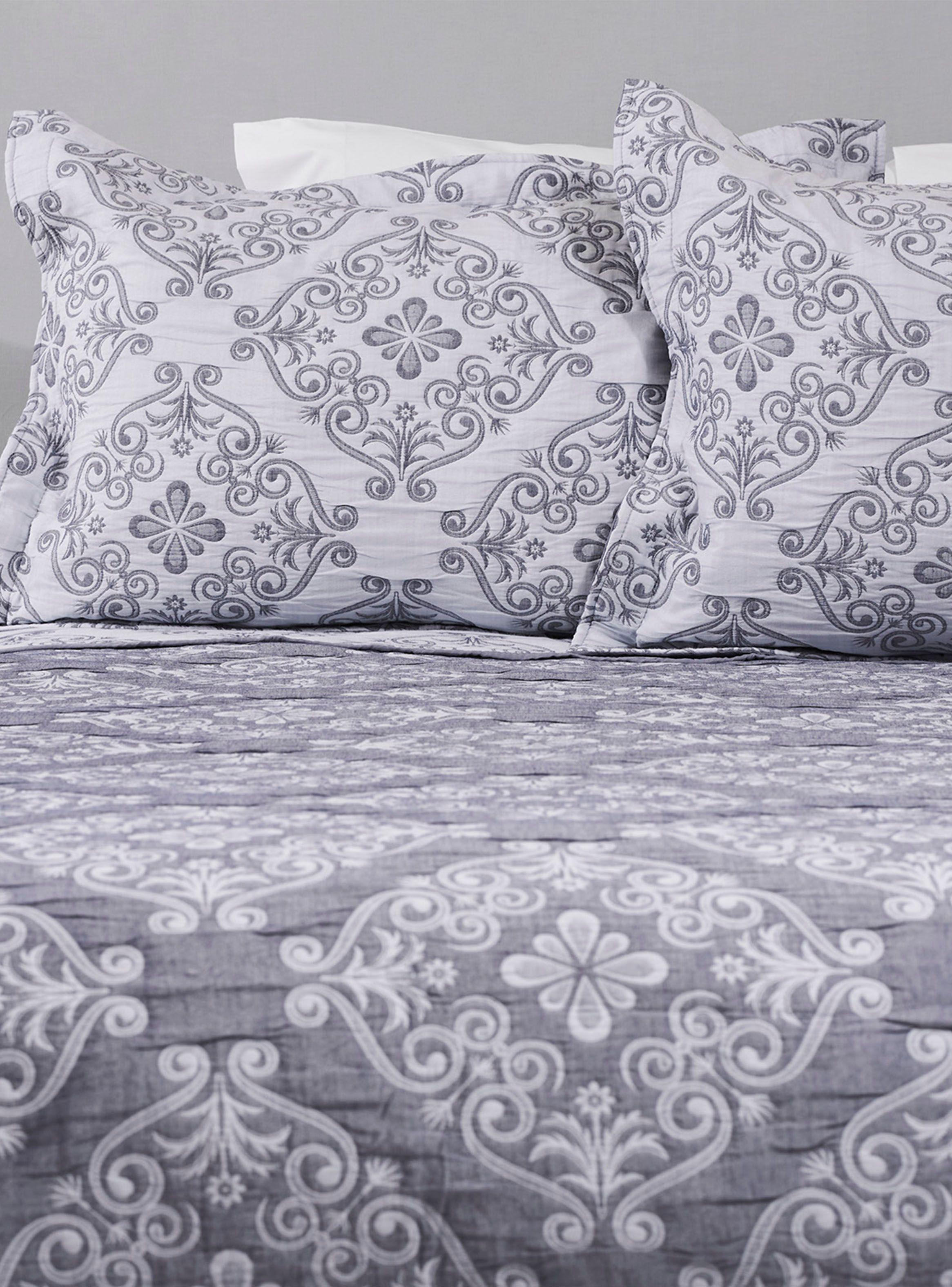 Cubrecama Jacquard Elisé Celeste 1.5 Plazas-1