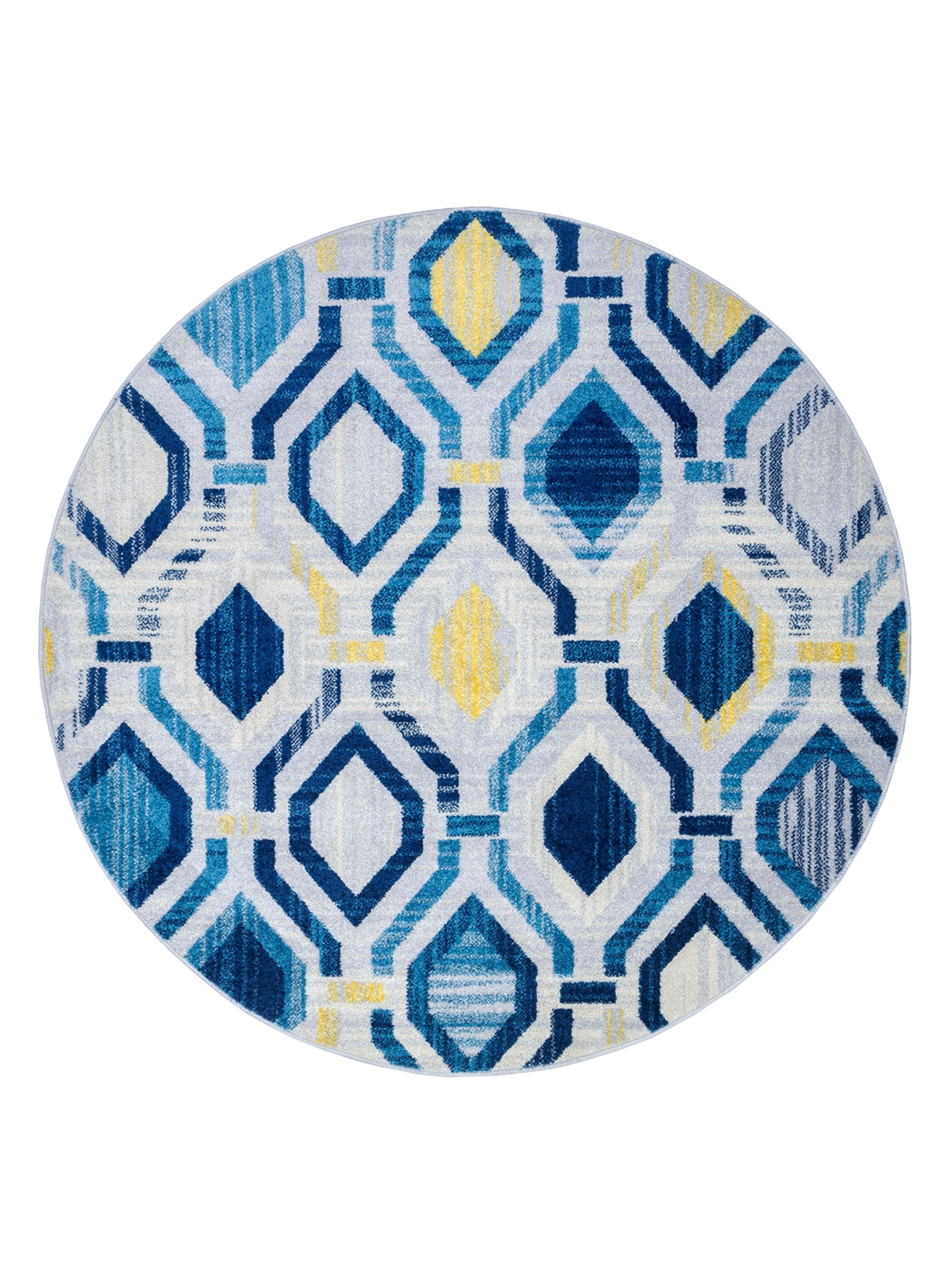 Alfombra Redonda Elite 160 x 160 x 160 cm Turquesa-0