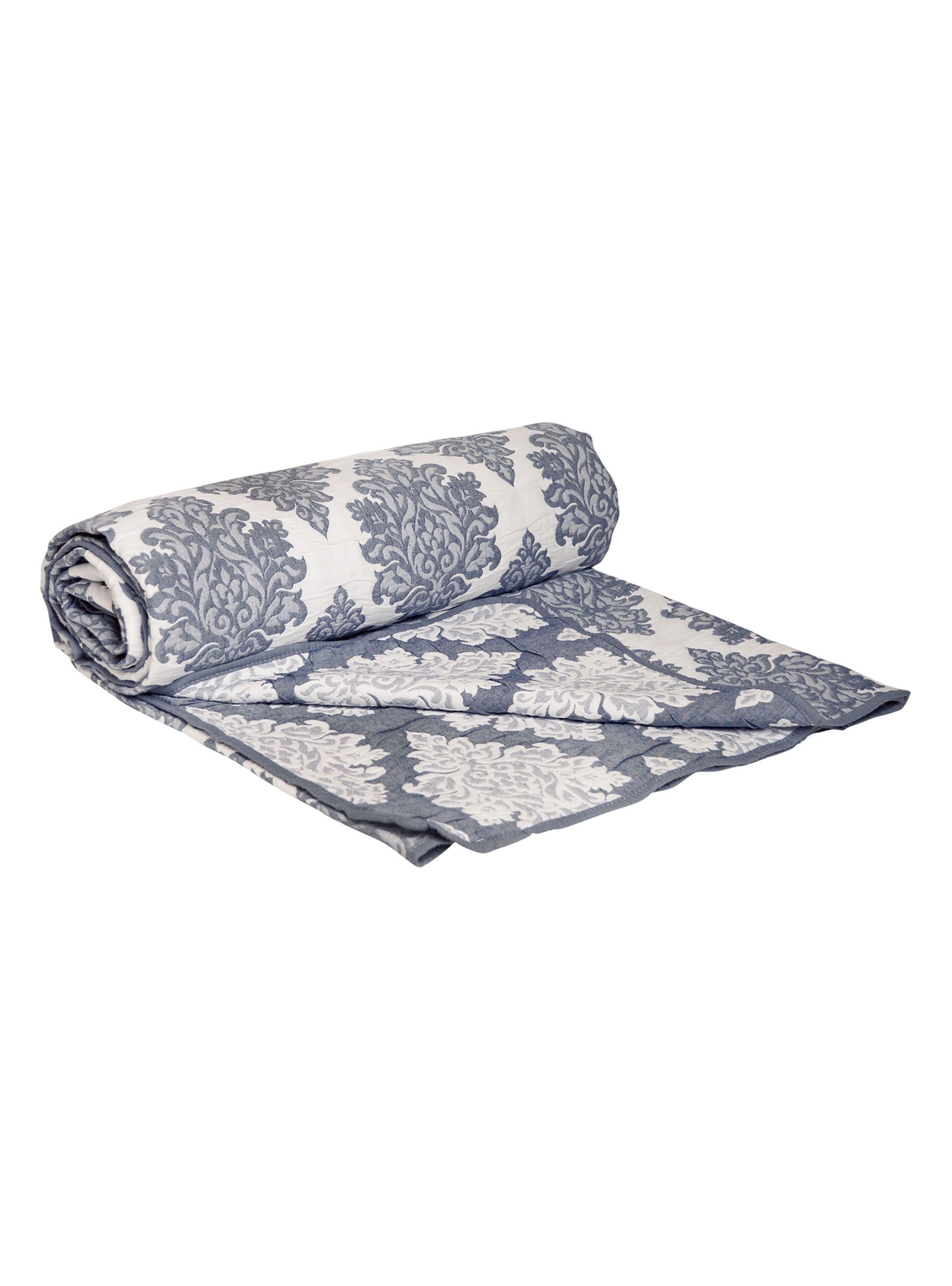 Quilt Nina Herrera 1.5 Plazas Blanche Azul-3