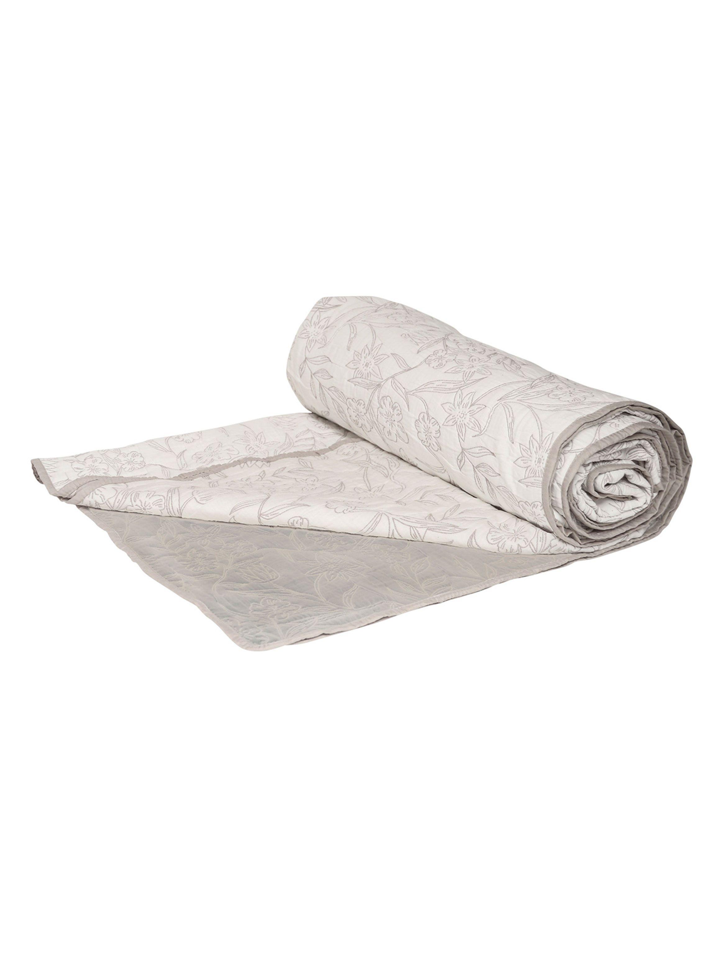 Quilt Nina Herrera 1.5 Plazas Colomba Gris-3
