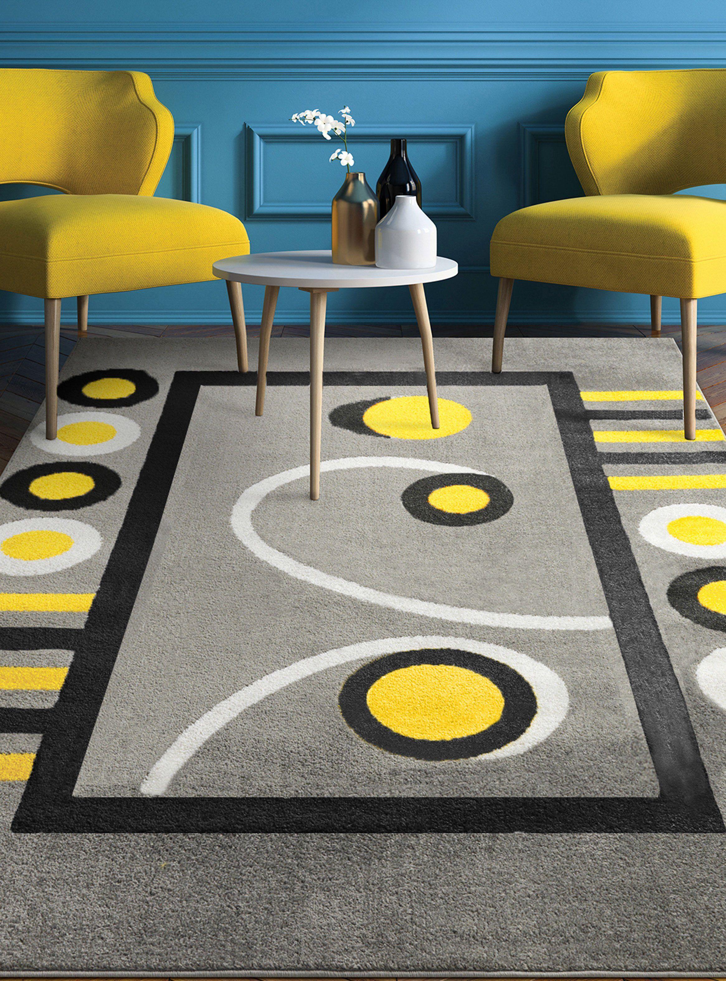 Alfombra Florida 200x290 cm Amarillo-2