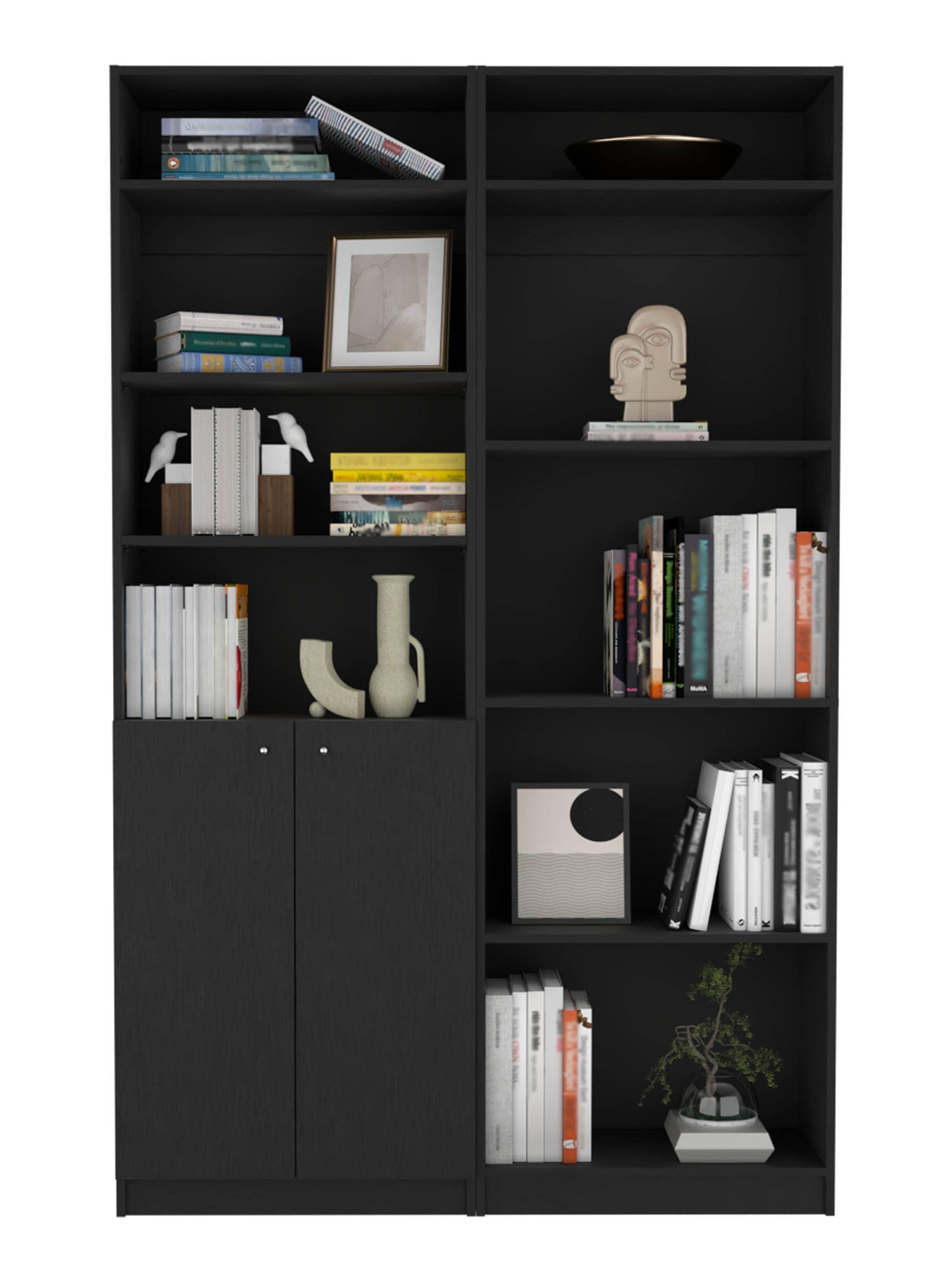 Estante 2 Puertas + Estante 4R + 2 Complementos Home-0