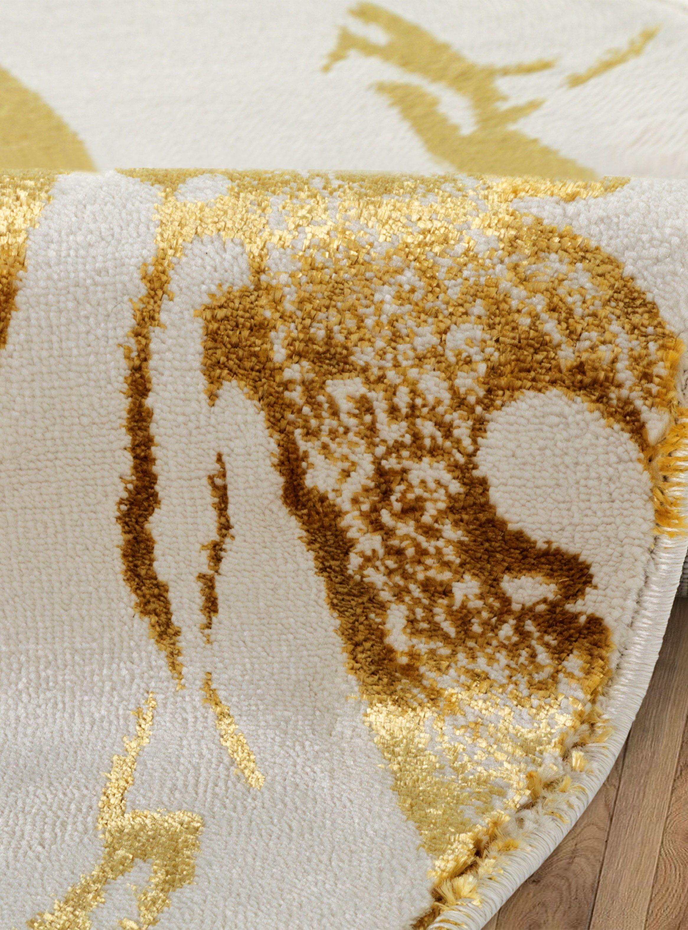 Alfombra Redonda 160 cm Babil Crema Retrato 1 Línea-1