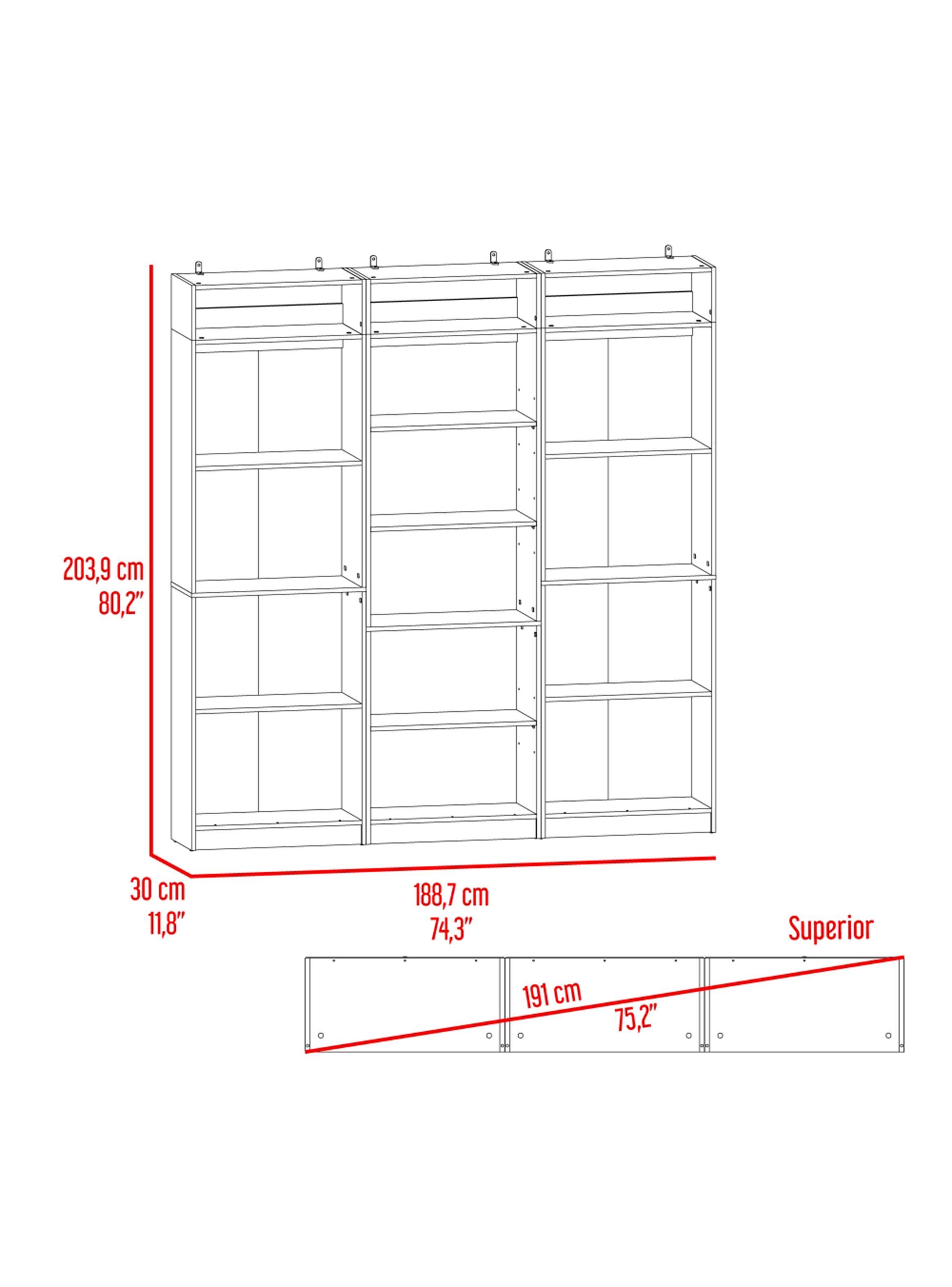 2 Estantes 4 Repisas + Estante 5 Repisas + 3 Complementos-1