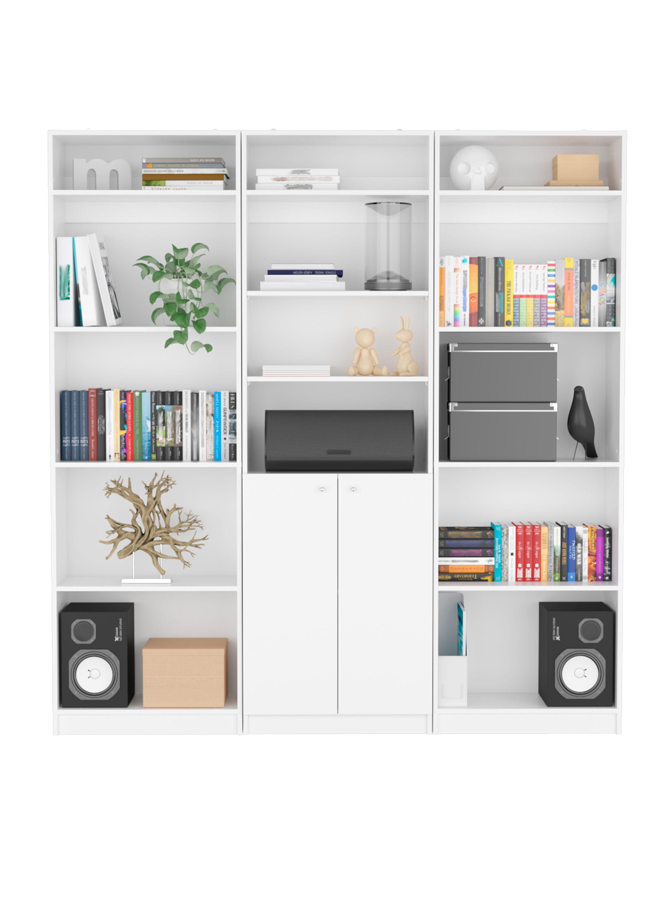 2 Estantes 4 Repisas + Estante 2 Puertas + 3 Complementos-0