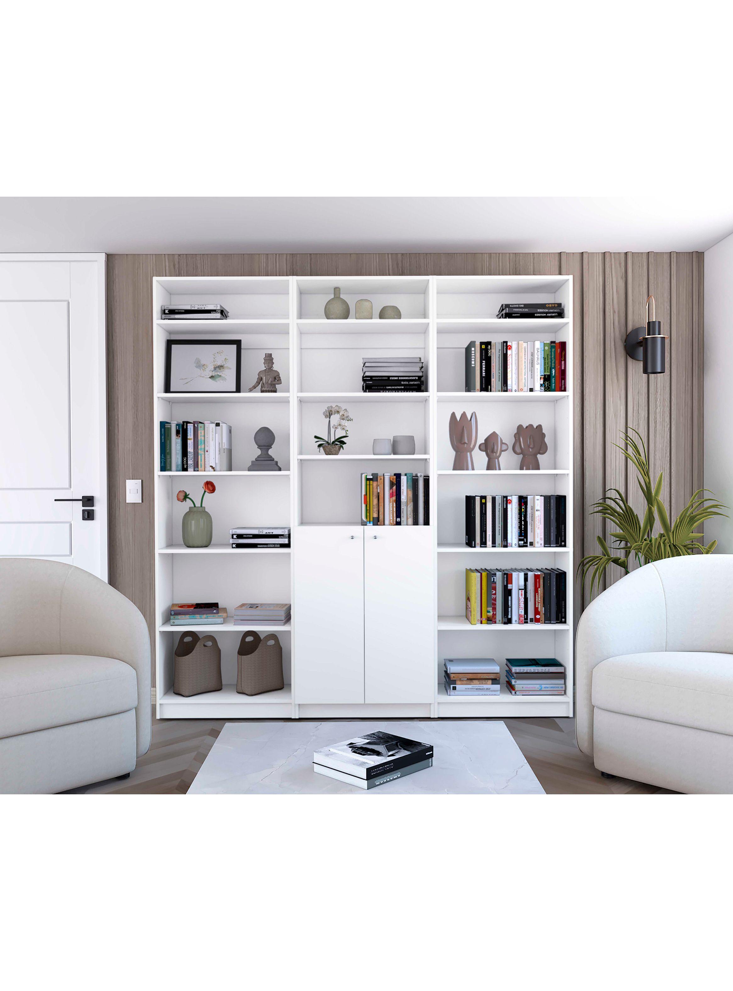 2 Estantes 5 Repisas + Estante 2 Puertas + 3 Complementos-5