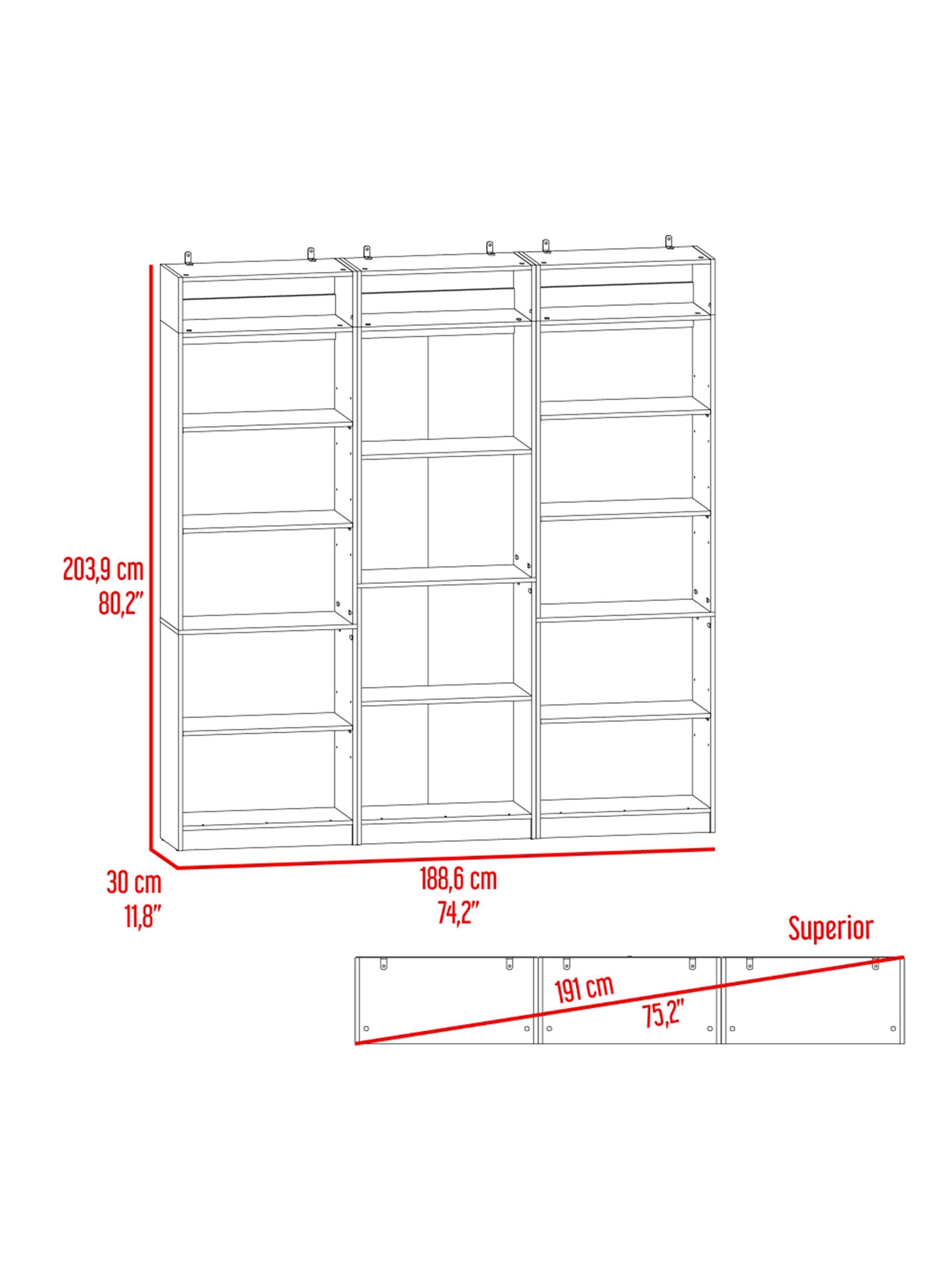 2 Estantes 5R + Estante 4 Repisas + 3 Complementos Home-1