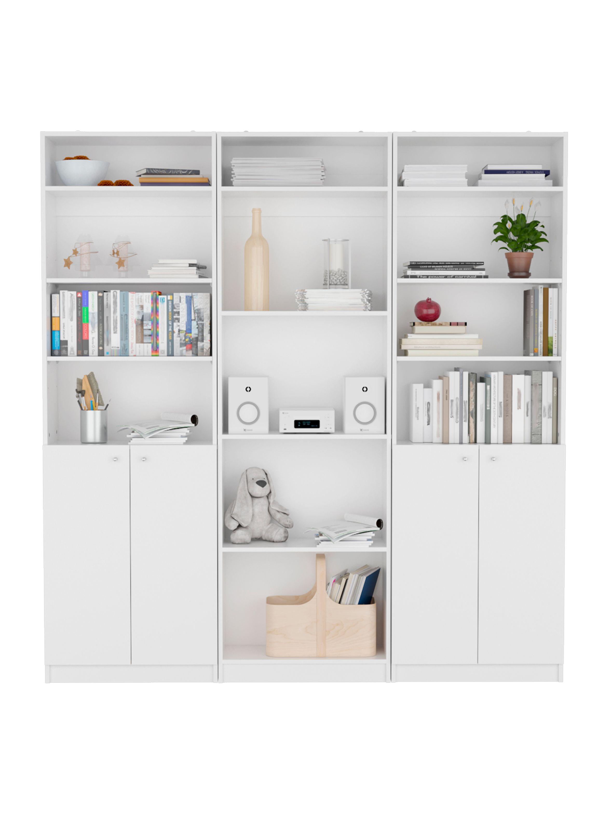 2 Estantes 2 Puertas + Estante 4 Respisas + 3 Complementos-0