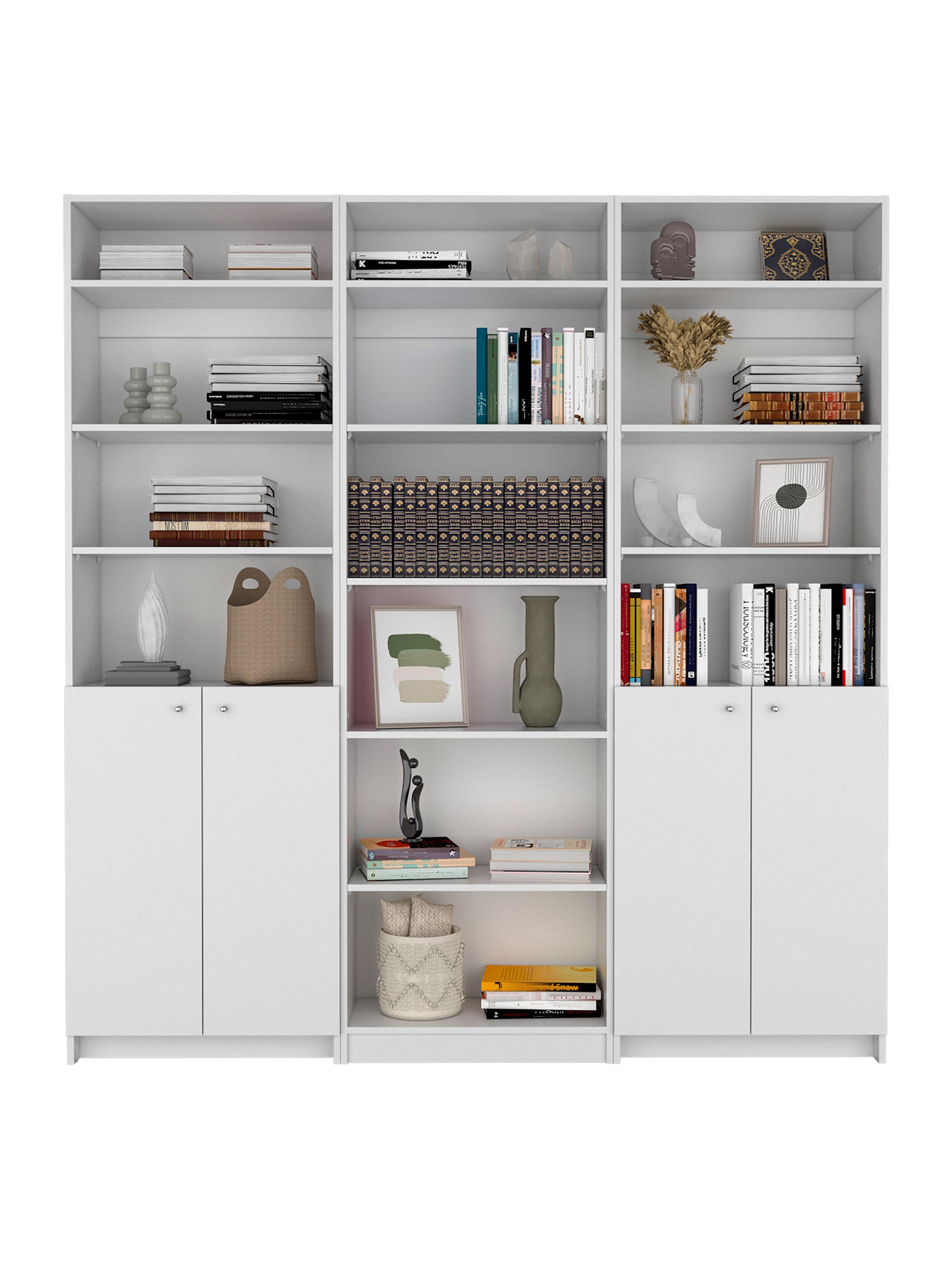 2 Estantes 2 Puertas + Estante 5R + 3 Complementos Home-0