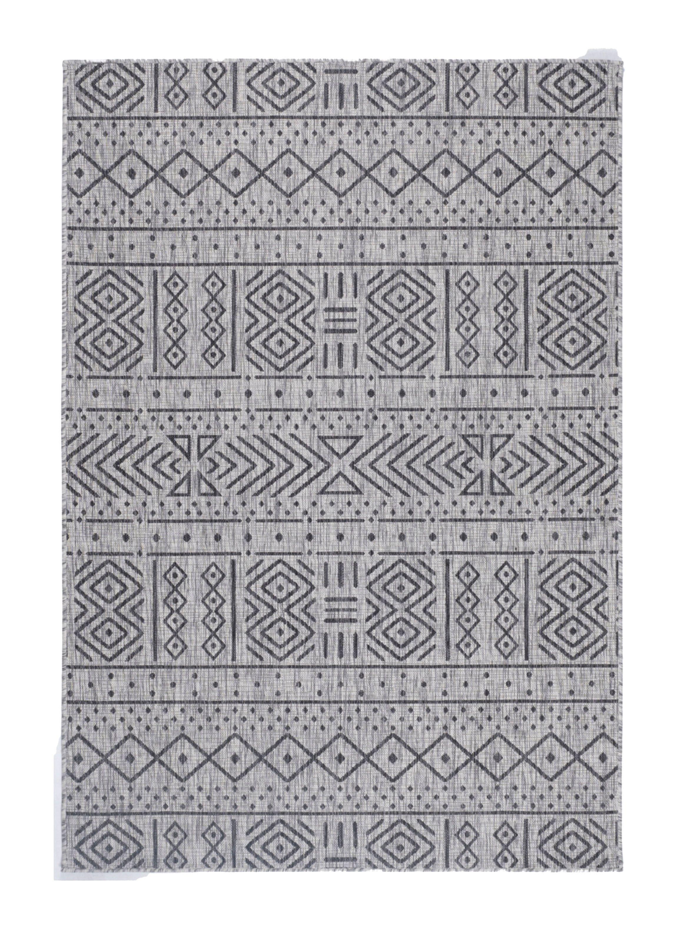 Alfombra 160 x 230 cm Outdoor D3 Gris-0