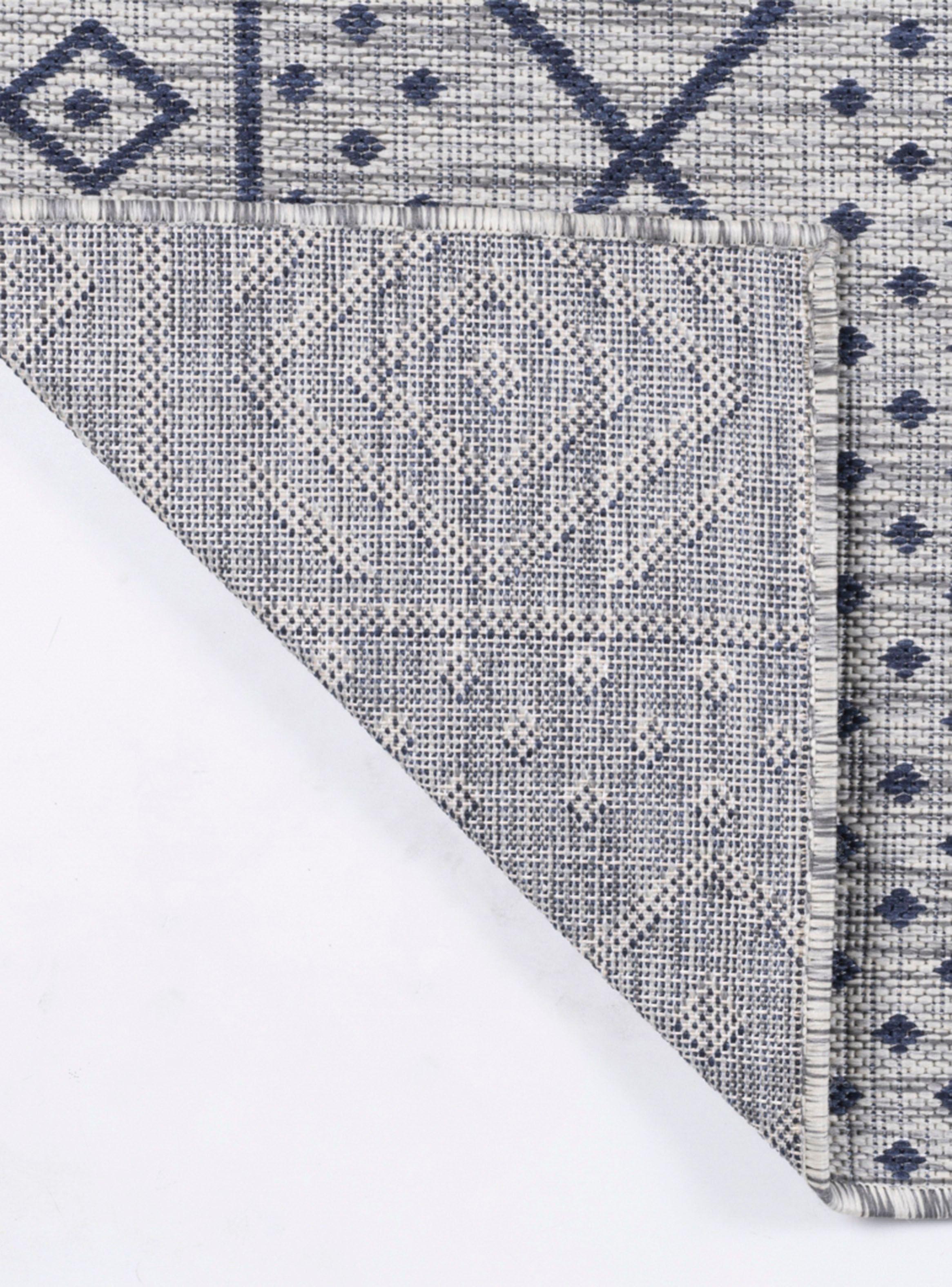Alfombra 160 x 230 cm Outdoor Azul Marino-1