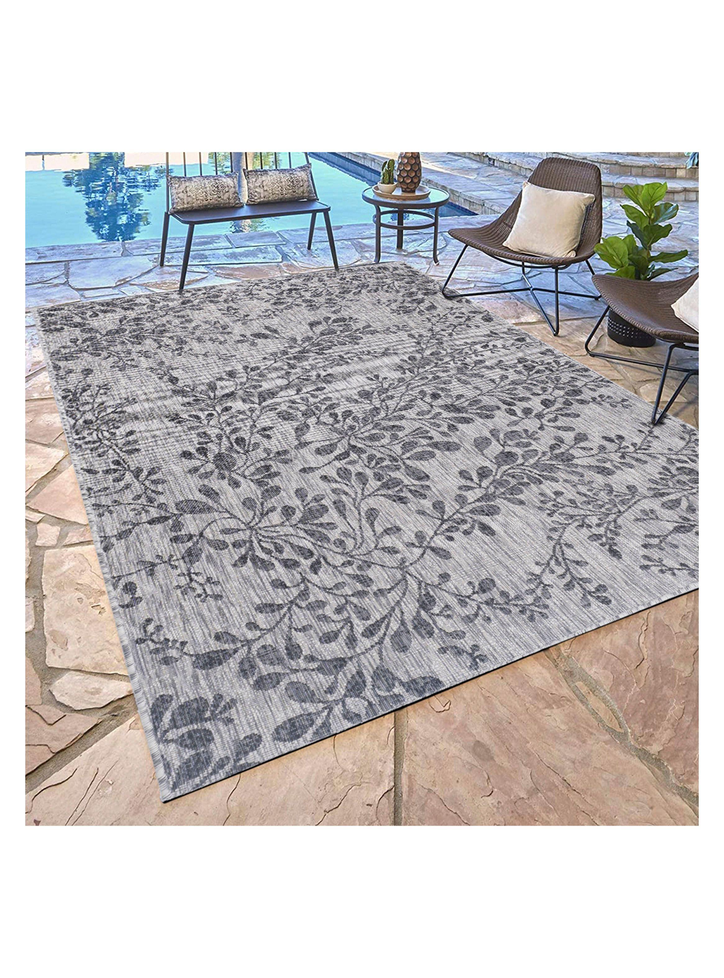 Alfombra 240 x 300 cm Outdoor D1 Gris-2