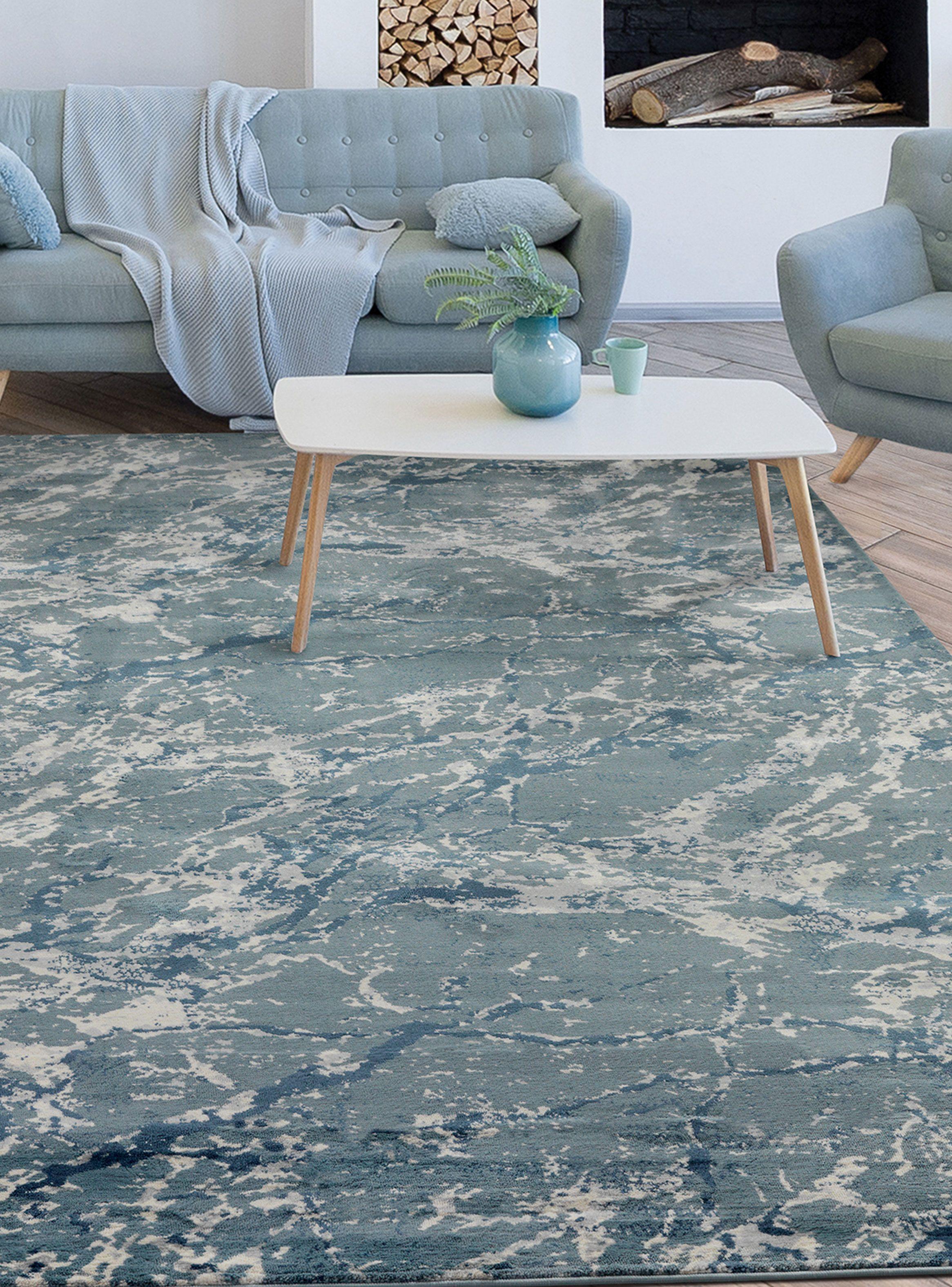 Alfombra 120 x 180 cm Babil Azul Manchas-2