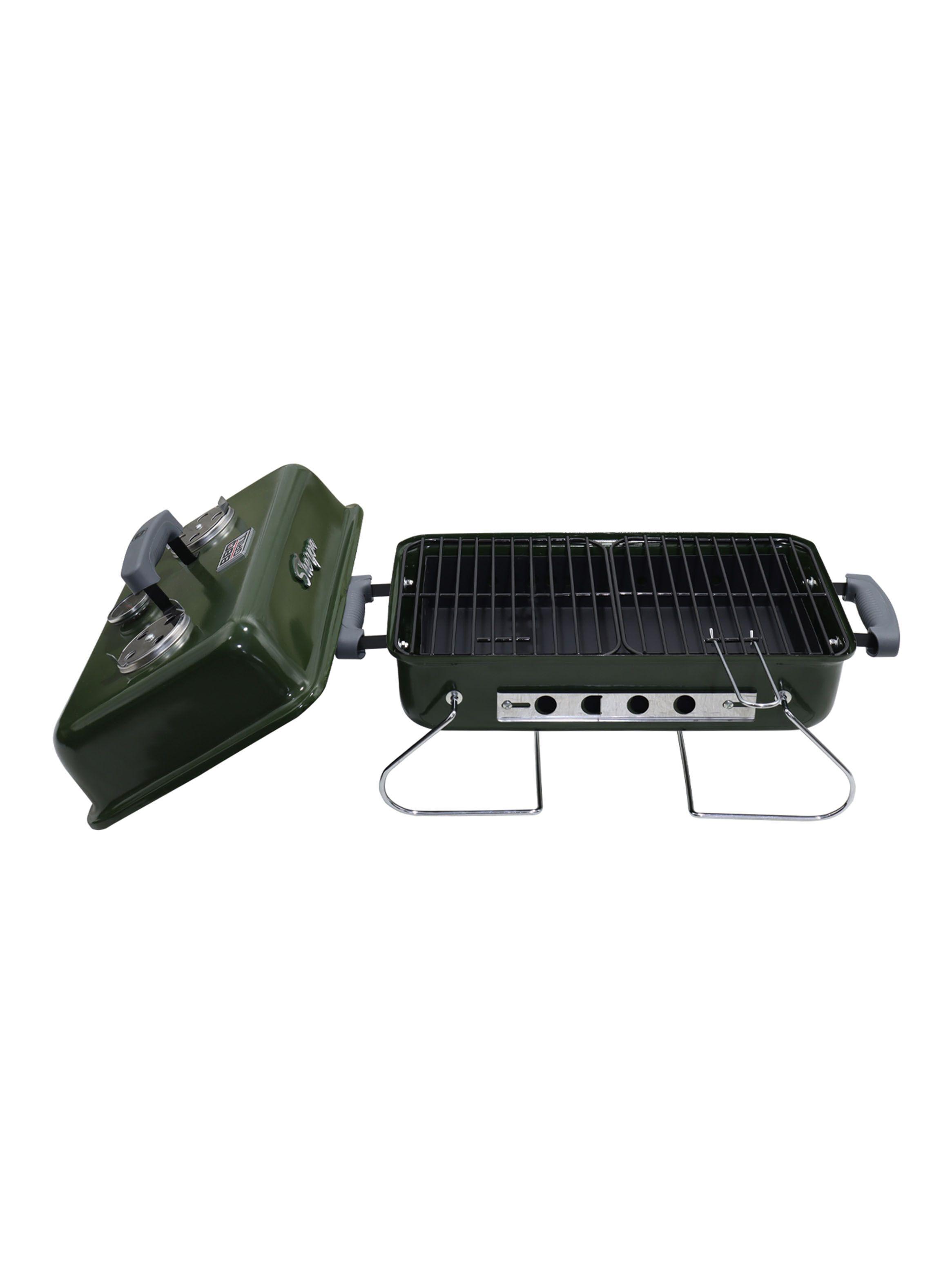 Parrilla a Carbón Portátil Sherpa Verde-2