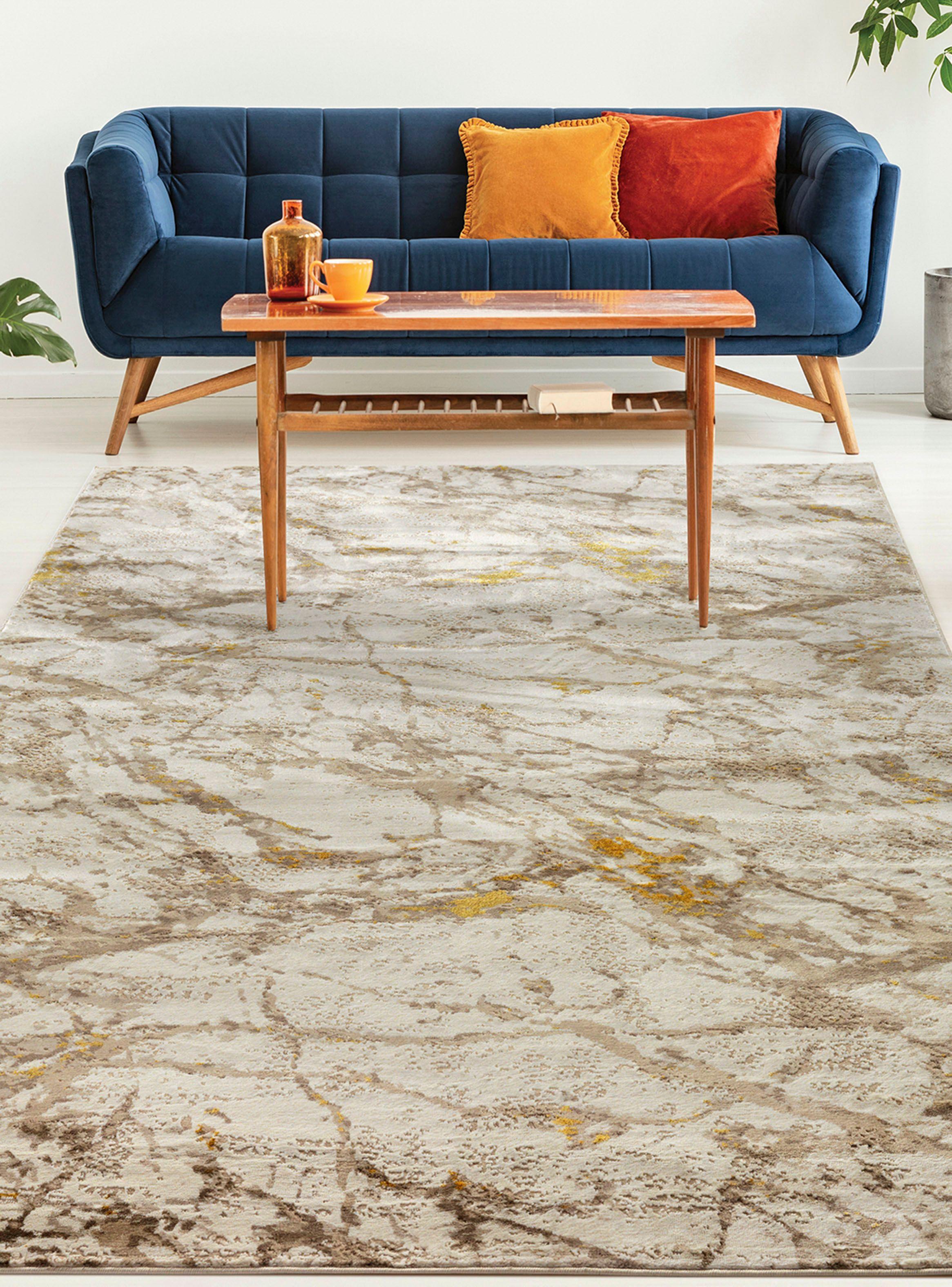 Alfombra 120 x 180 cm Babil Dorado Texturas 2-2