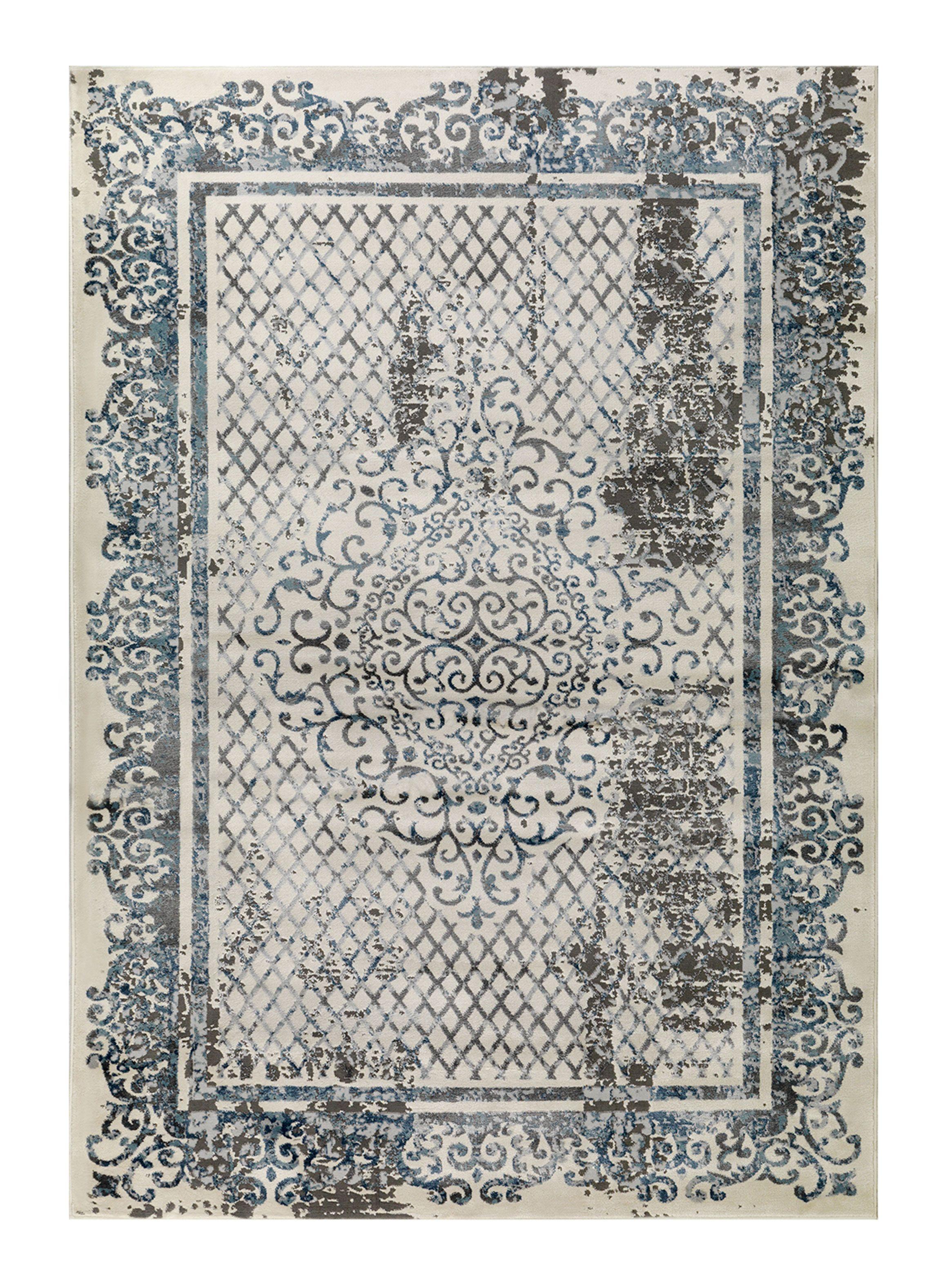 Alfombra 160 x 230 cm Babil D1 Azul-0