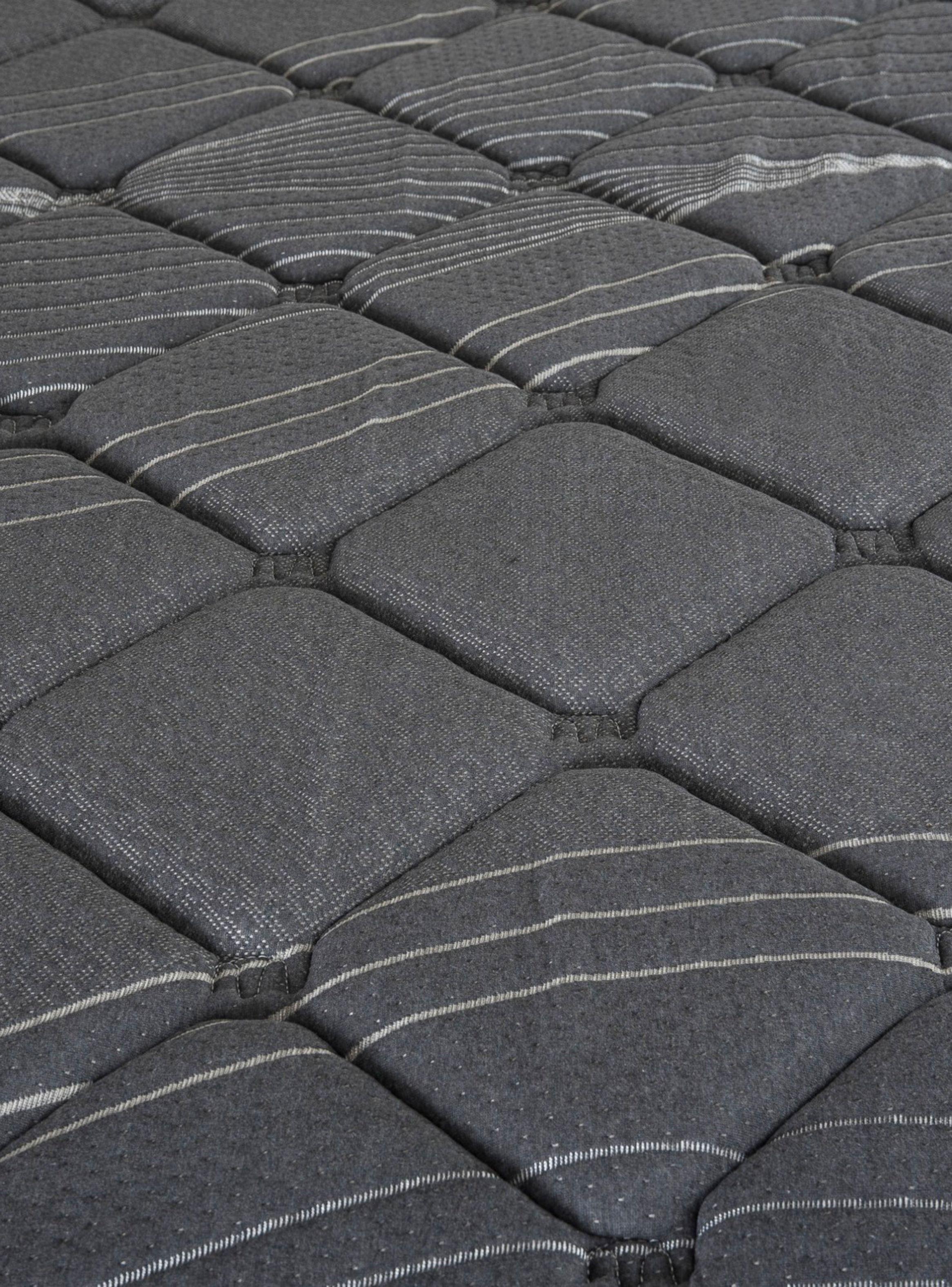 Cama Europea Black 2 Plazas Base Dividida + Respaldo Royal Negro + Velador Rock-3
