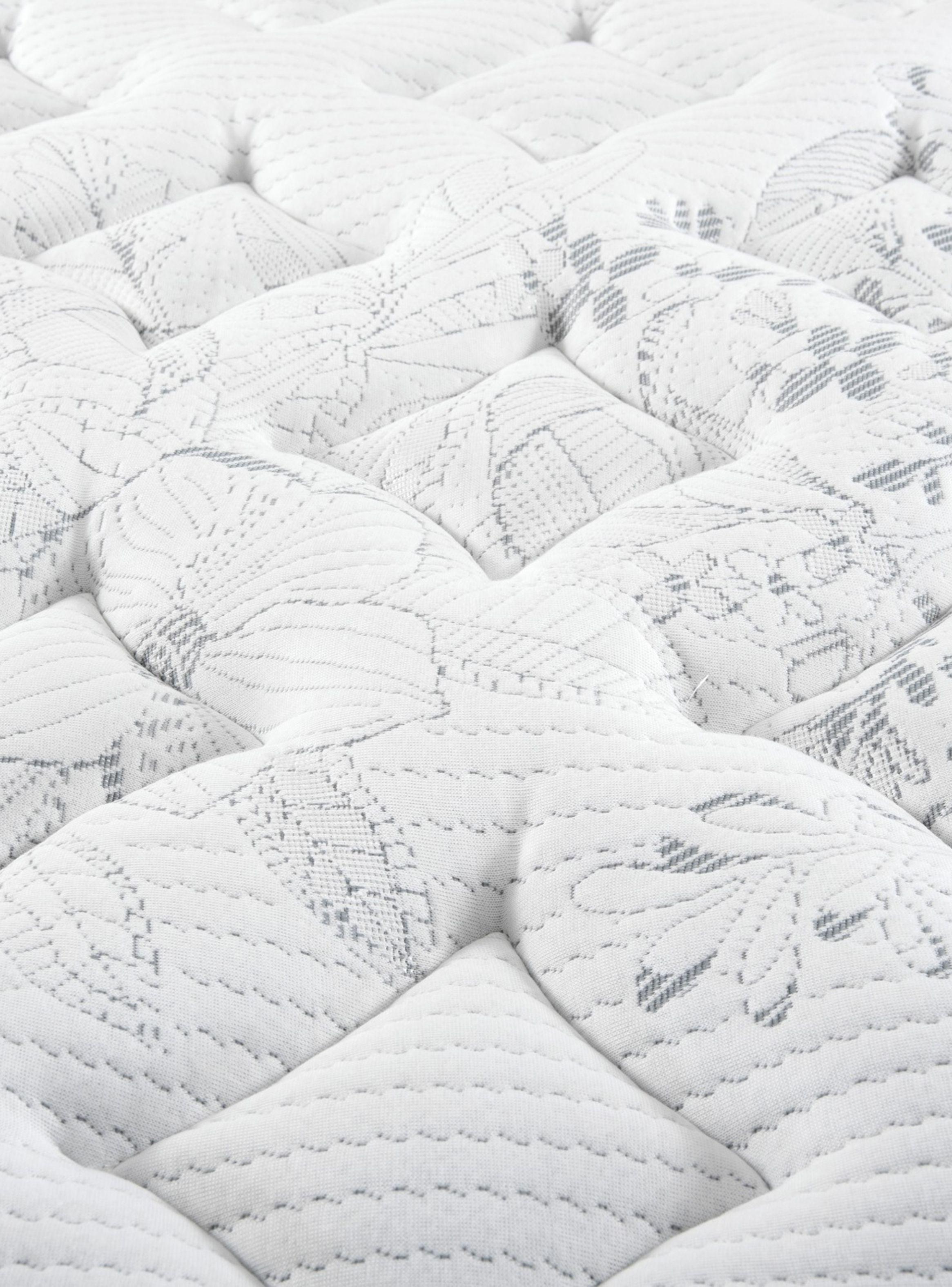 Cama Europea Majesty 2 Plazas + Respaldo Gris + Velador Roma-4