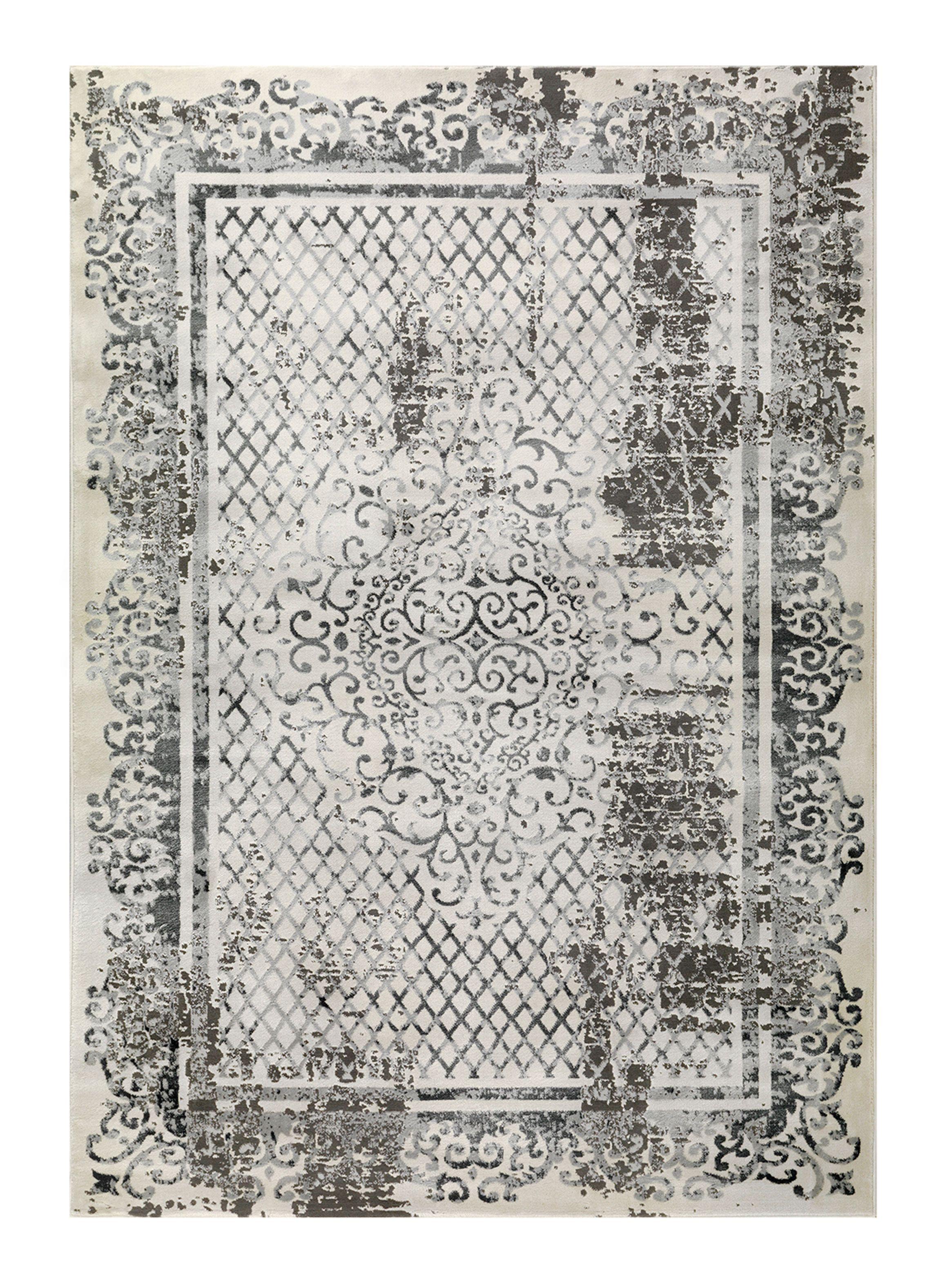 Alfombra 160 x 230 cm Babil Gris Formas-0