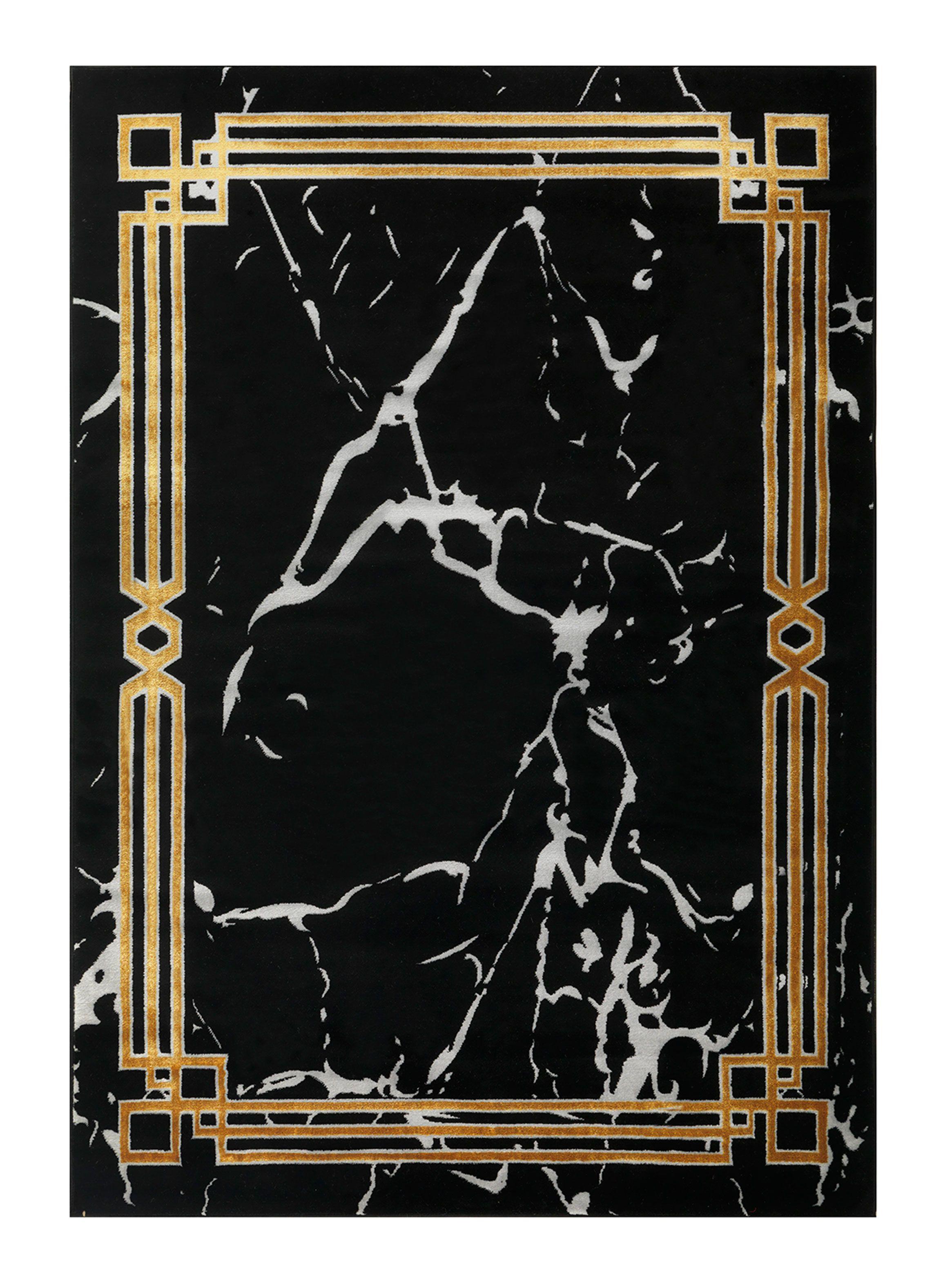 Alfombra 160 x 230 cm Babil Negro Retrato-0