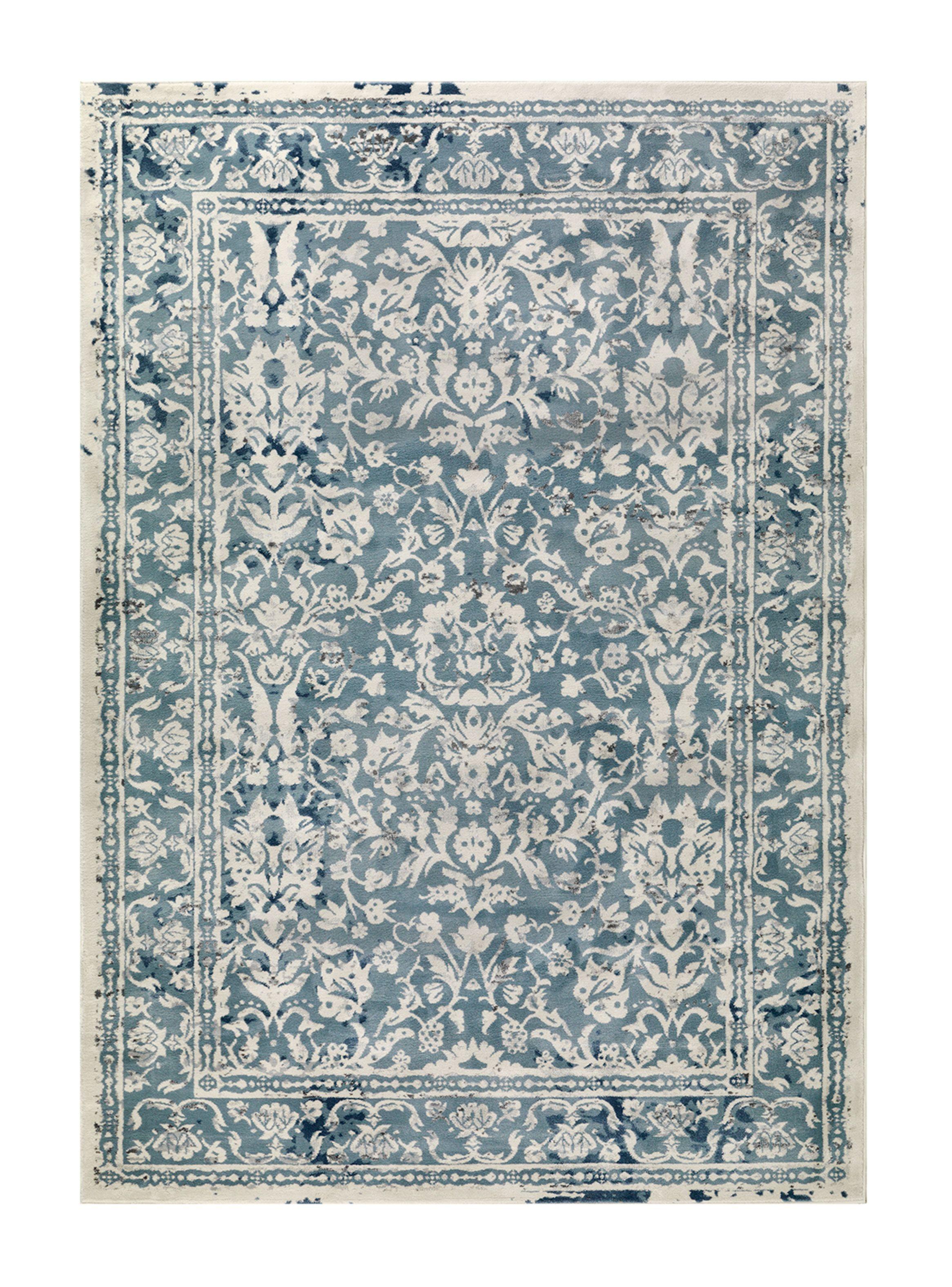 Alfombra 200 x 290 cm Babil Azul Geométrico-0