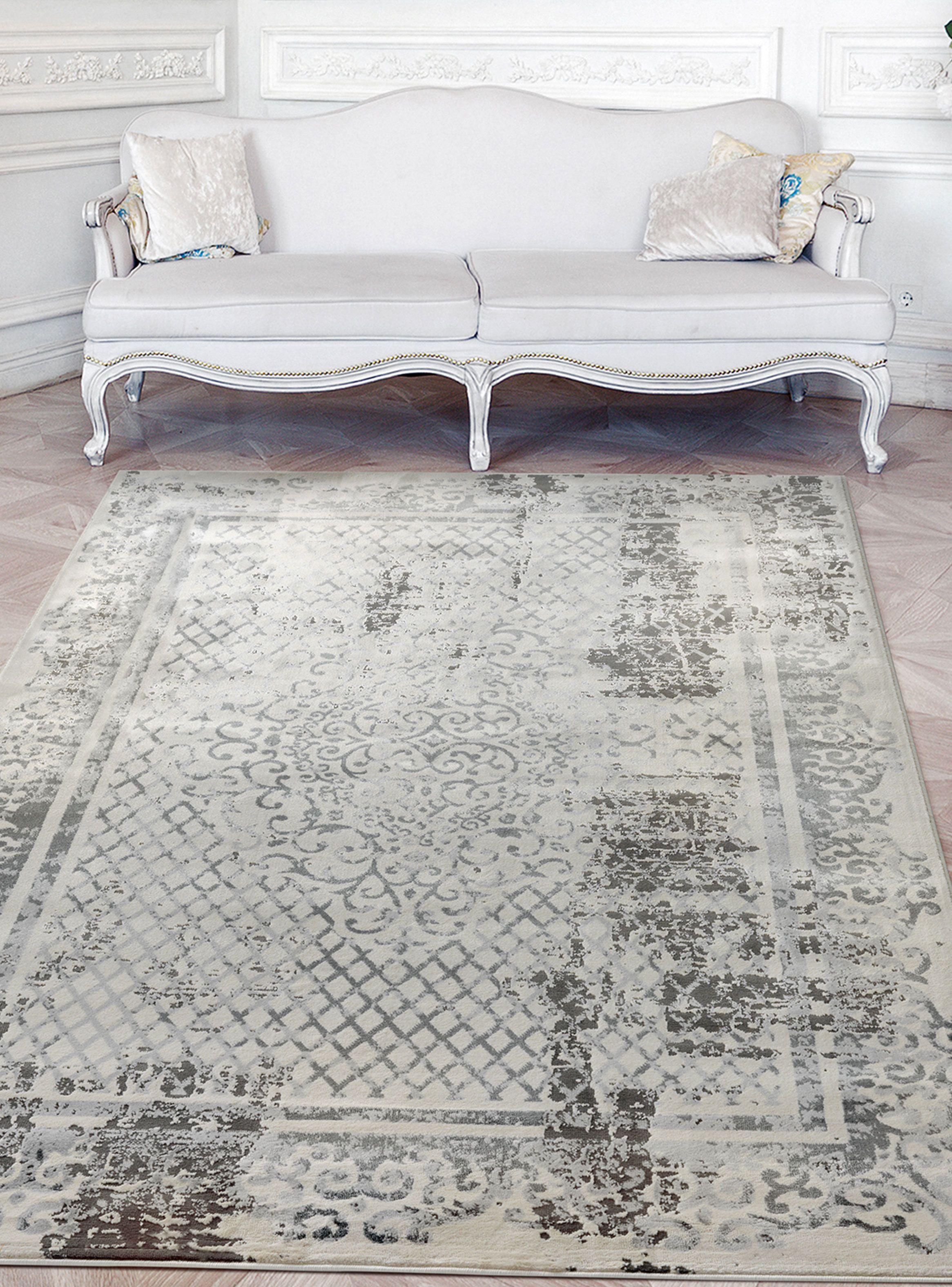 Alfombra 200 x 290 cm Babil D2 Gris Geométrico-2