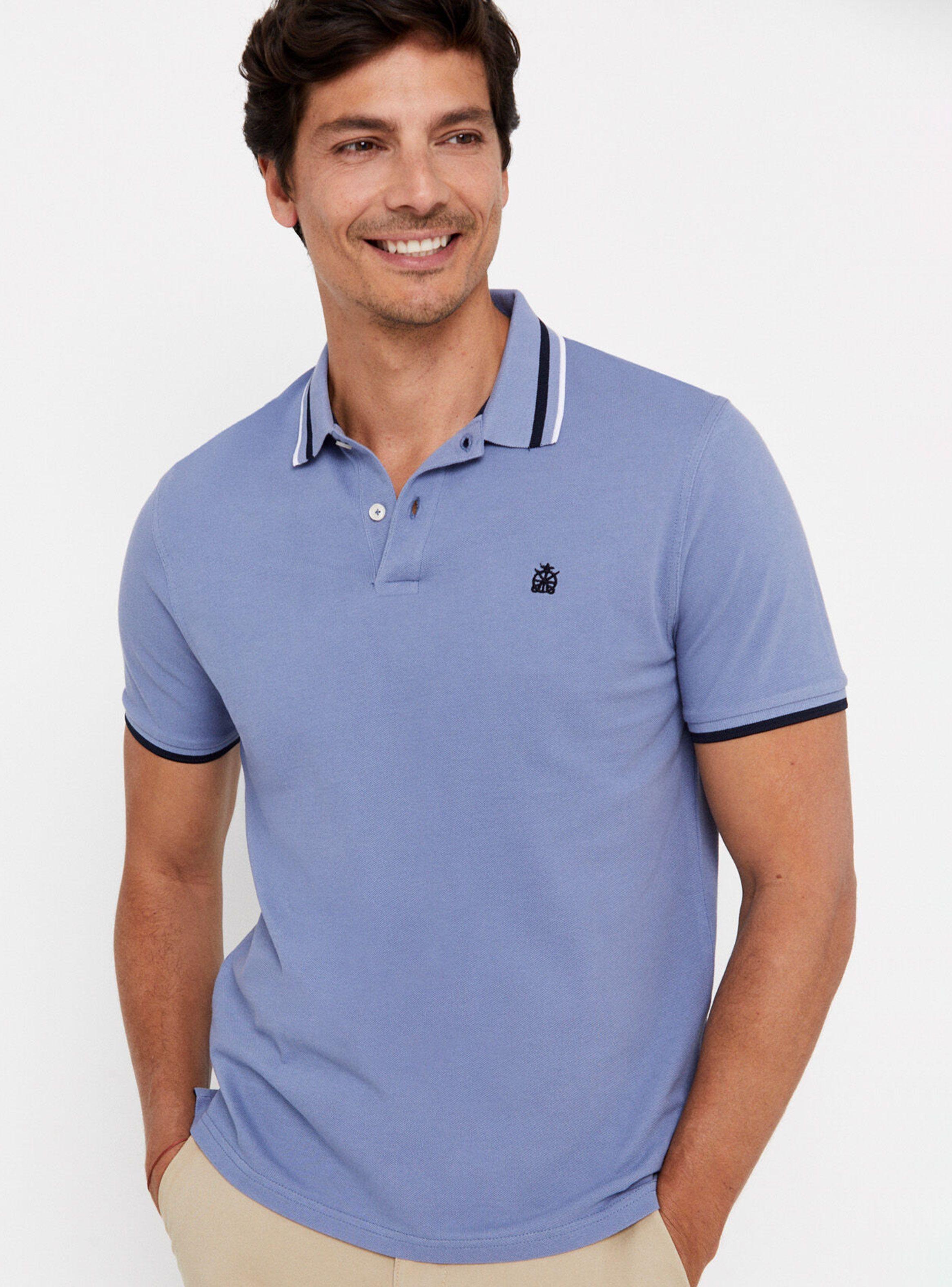 Polo Pique Tip Detalle en Cuello Rayas-0