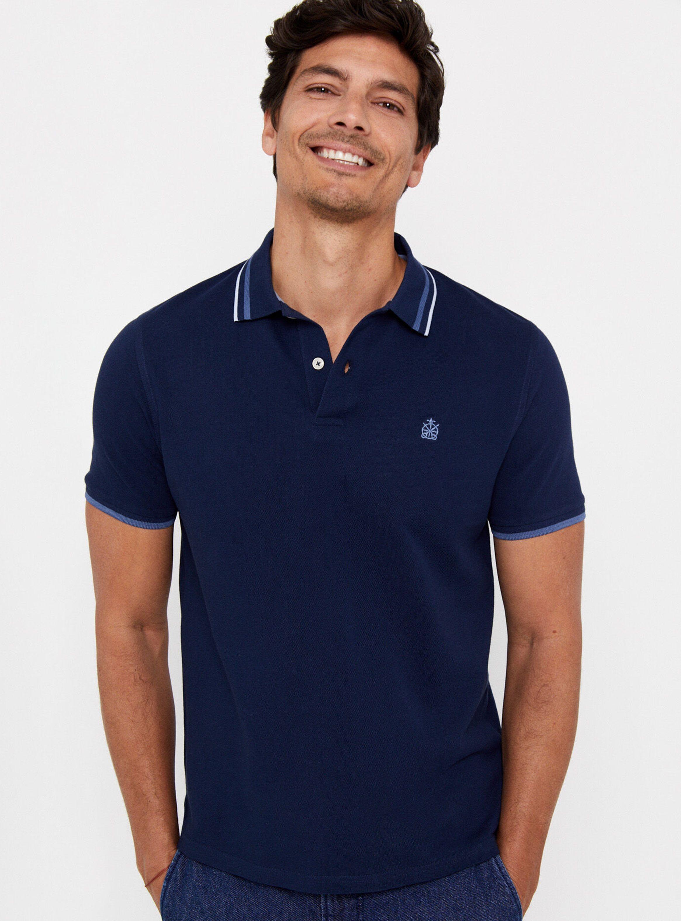 Polo Pique Tip Detalle en Cuello Rayas-0