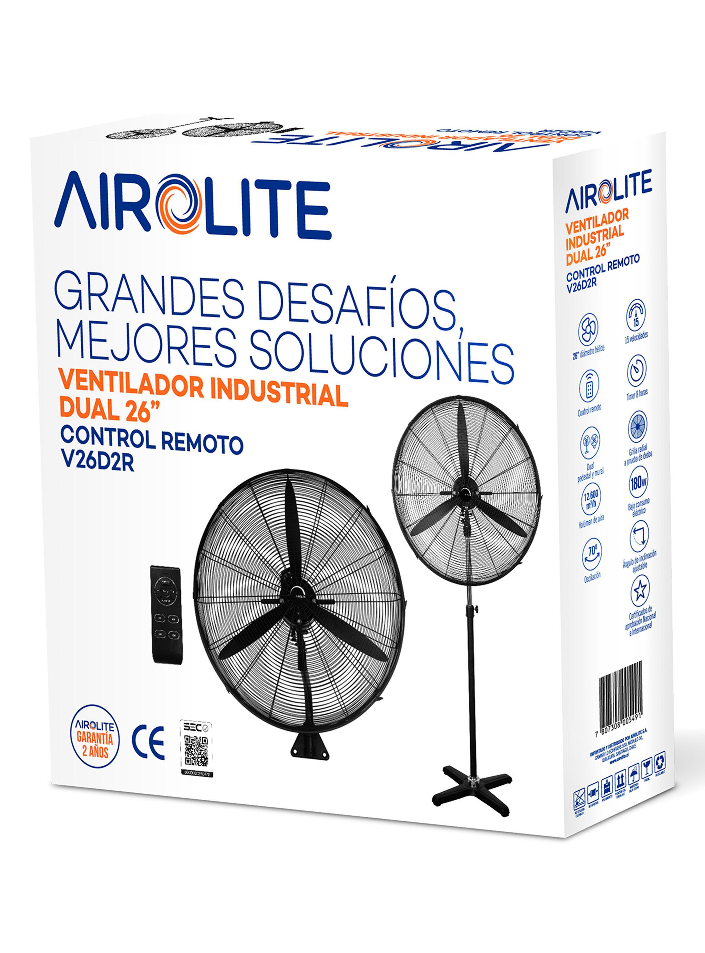 Ventilador Semi Industrial Airolite 26" V26D2R-4
