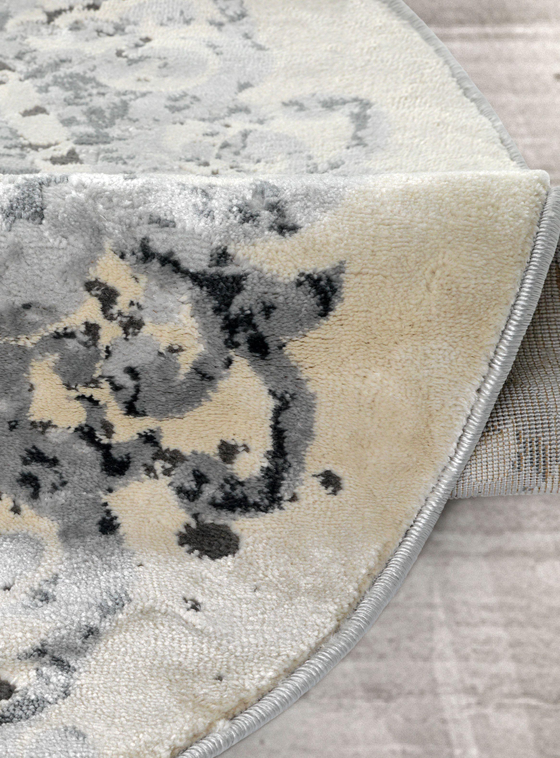 Alfombra Redonda 160 cm Babil Gris-1