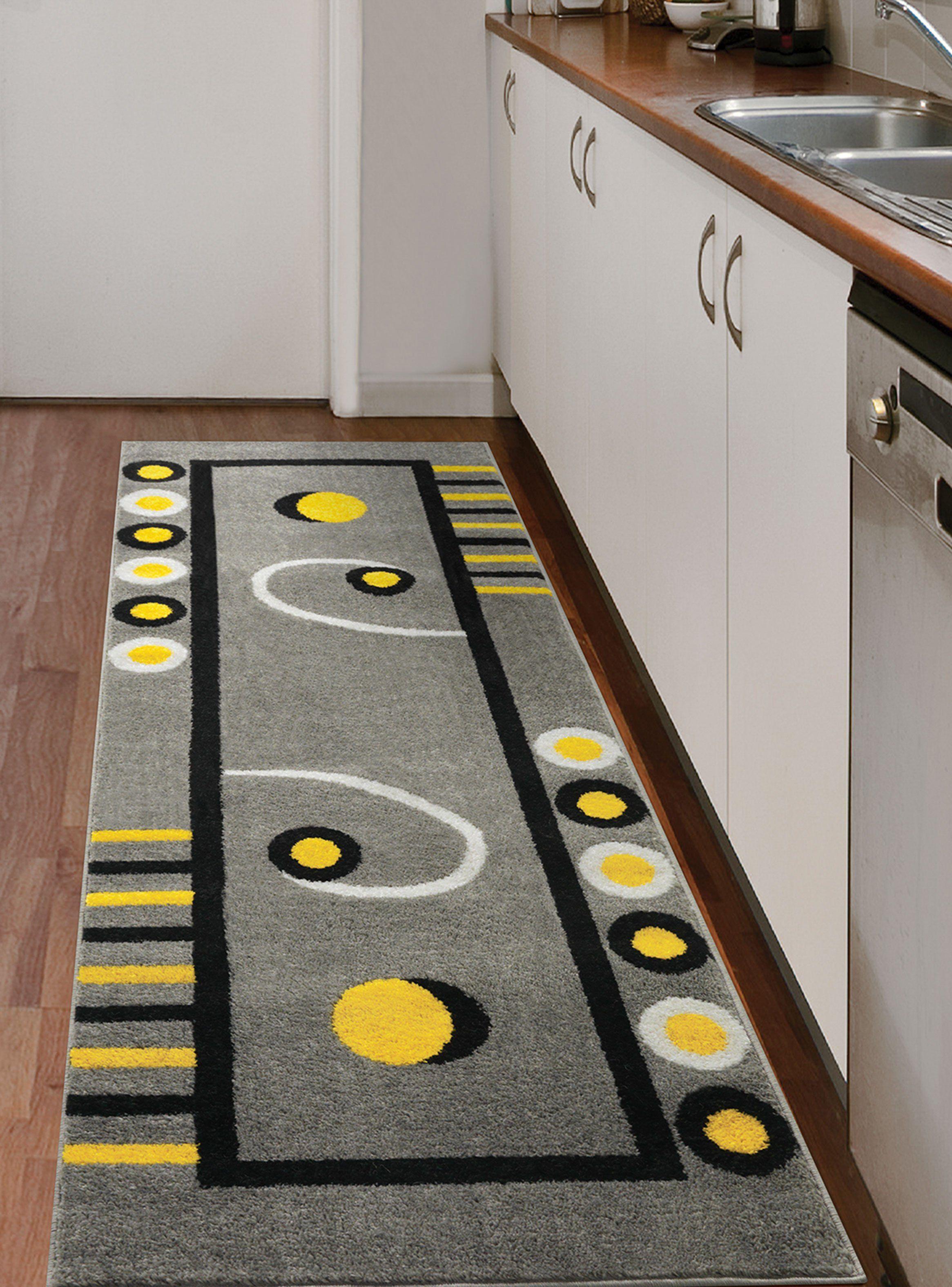 Alfombra Pasillo Florida 70 x 230 cm Amarillo-2