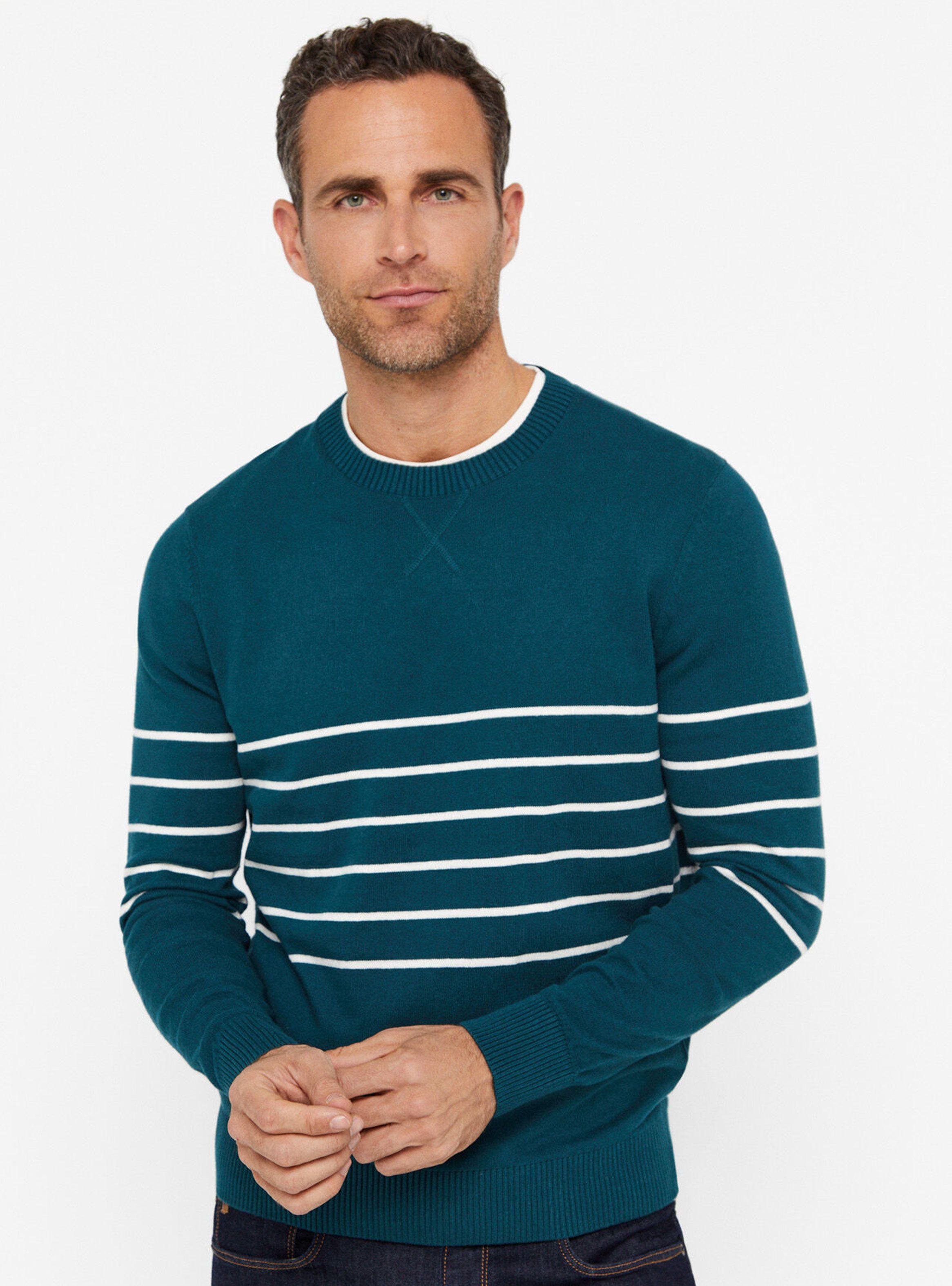 Jersey Rayas en Pecho Cuello Redondo-0
