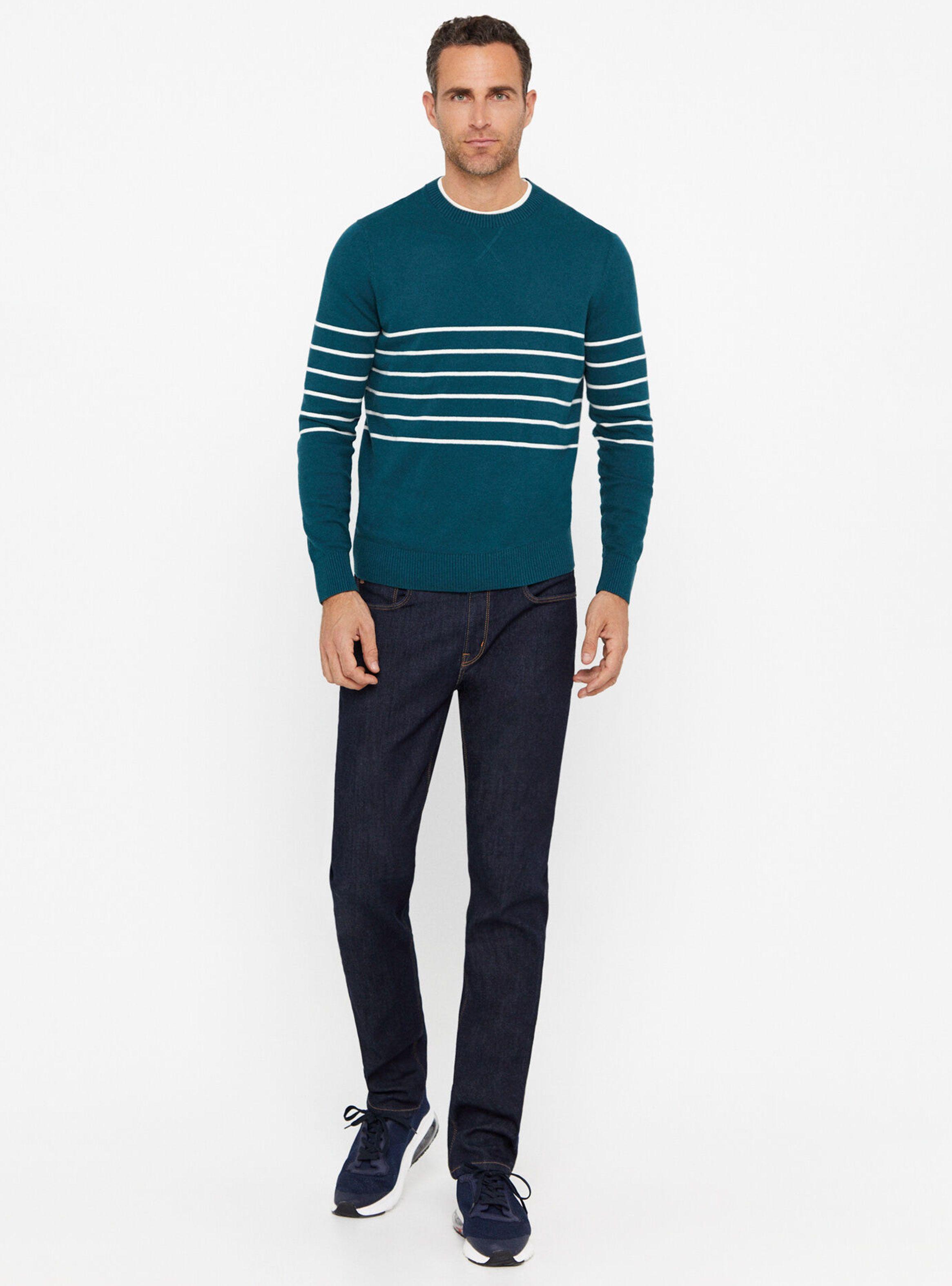 Jersey Rayas en Pecho Cuello Redondo-3